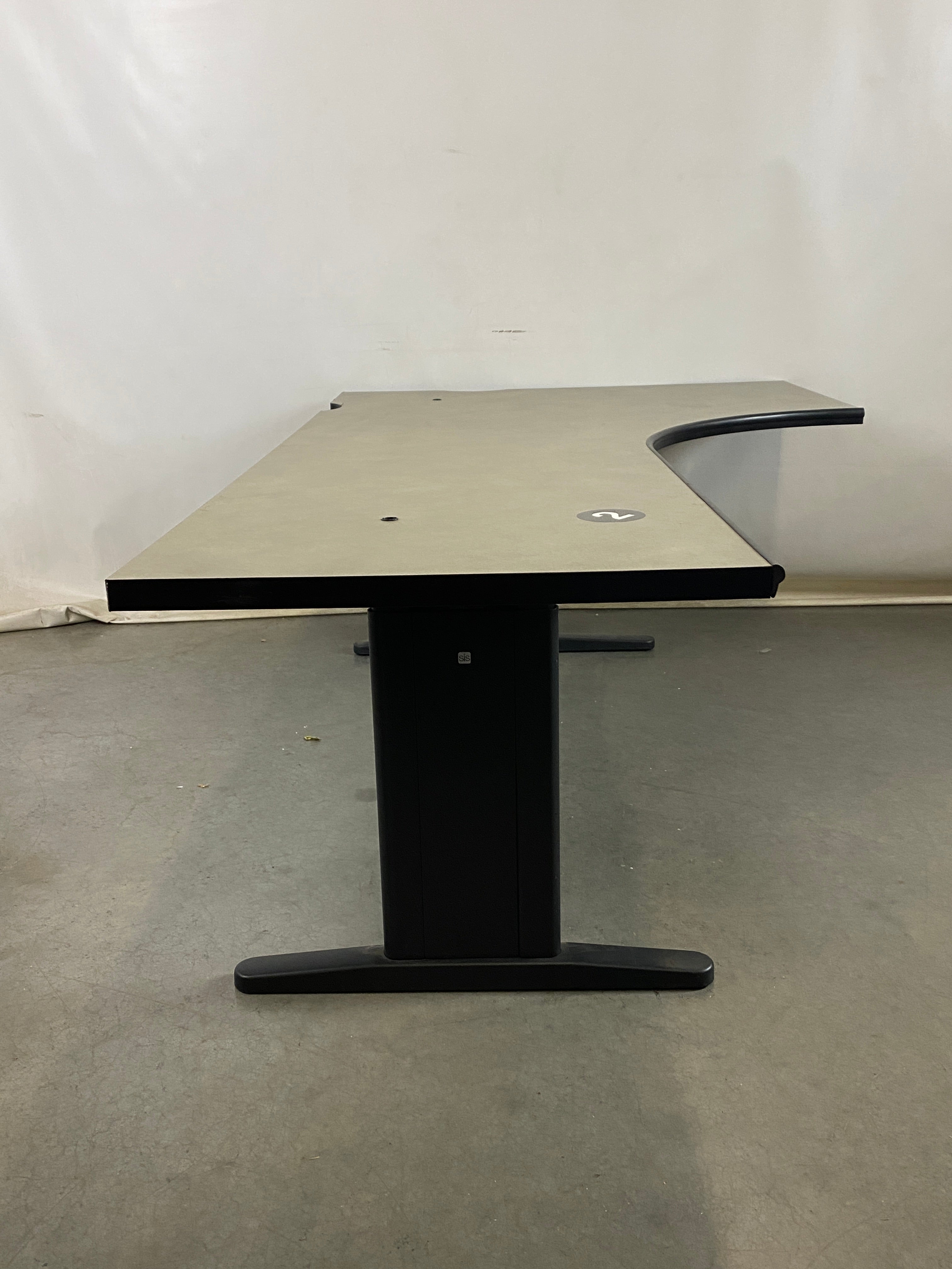 Steelcase Gray Adjustable Height Corner Desk