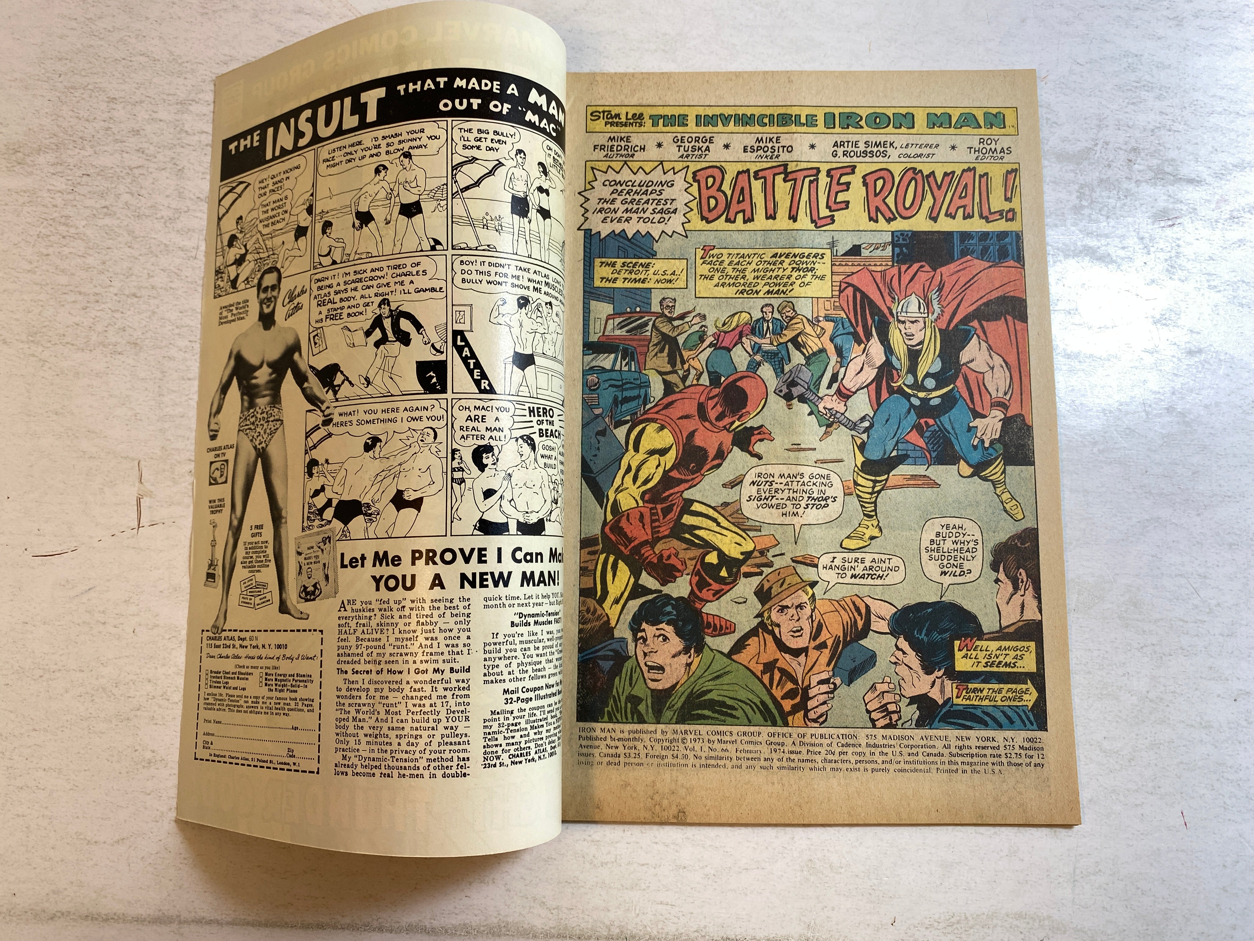 Iron Man #66 Marvel Comic 1974