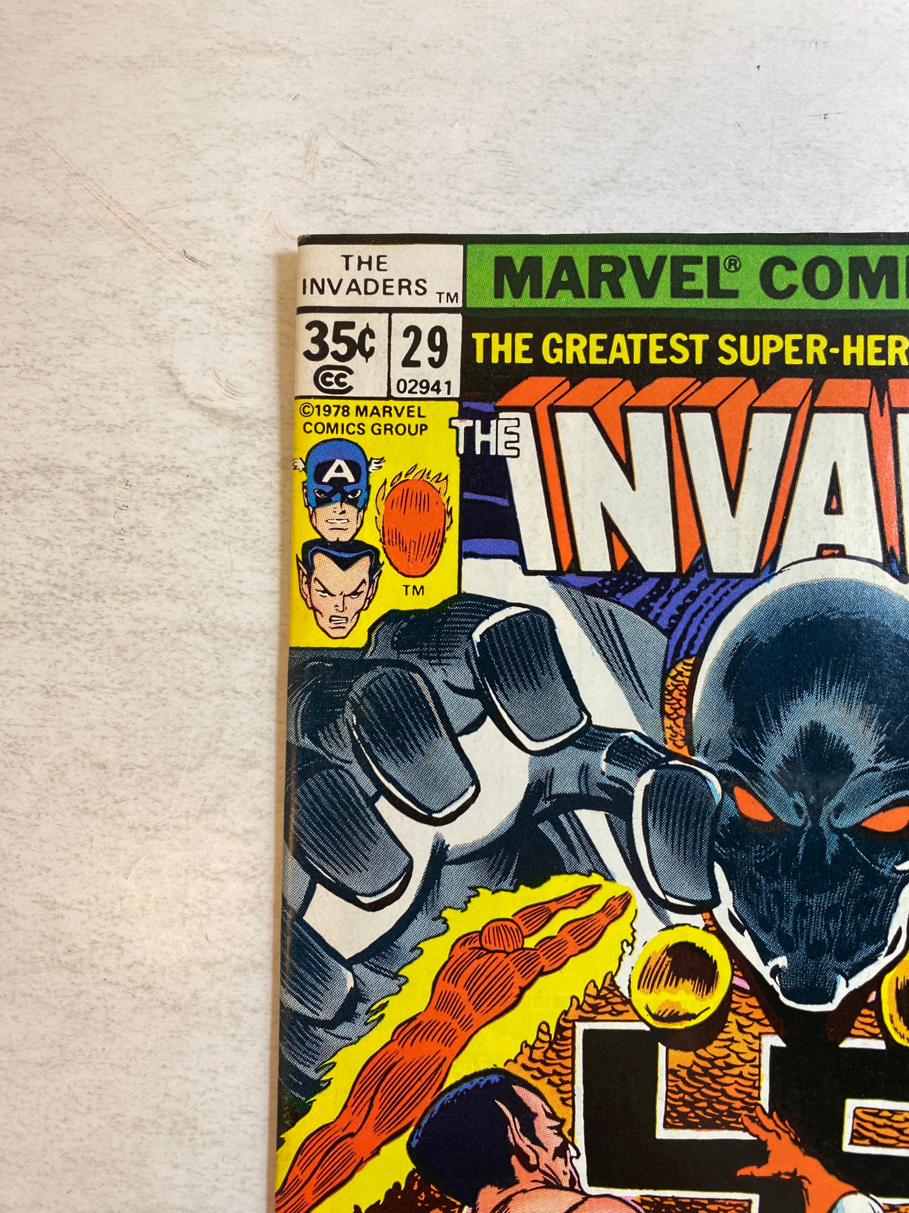 The Invaders #29 Marvel Comic Teutonic Knight 1978