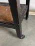 Wood and Wicker 2 Drawer Rolling Handled Cart