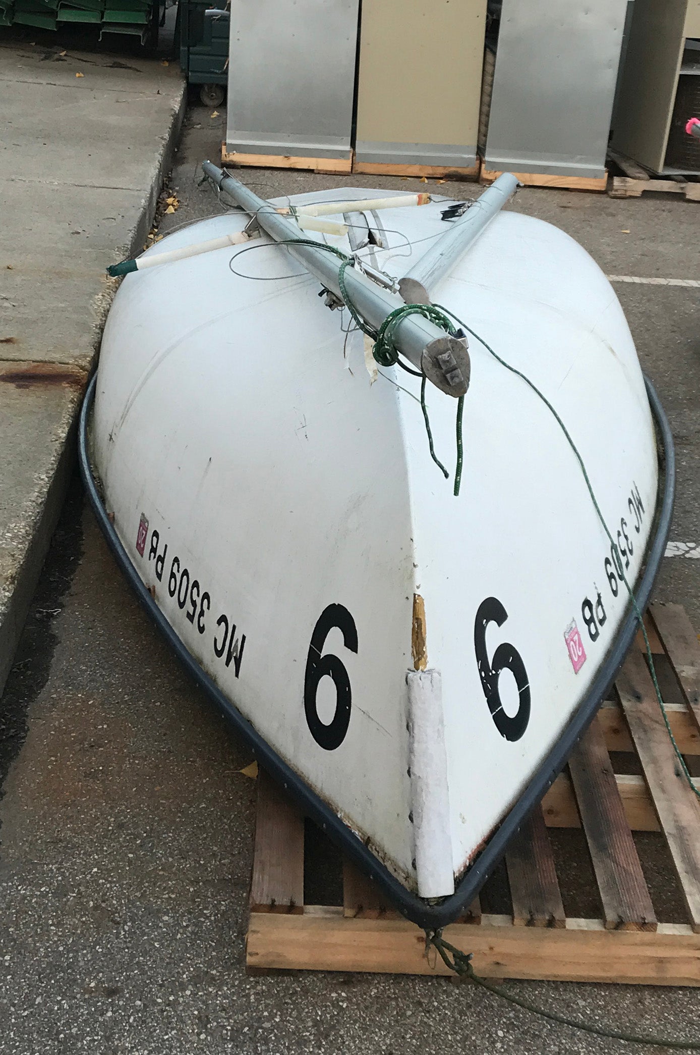 Green Lined Sailboat
