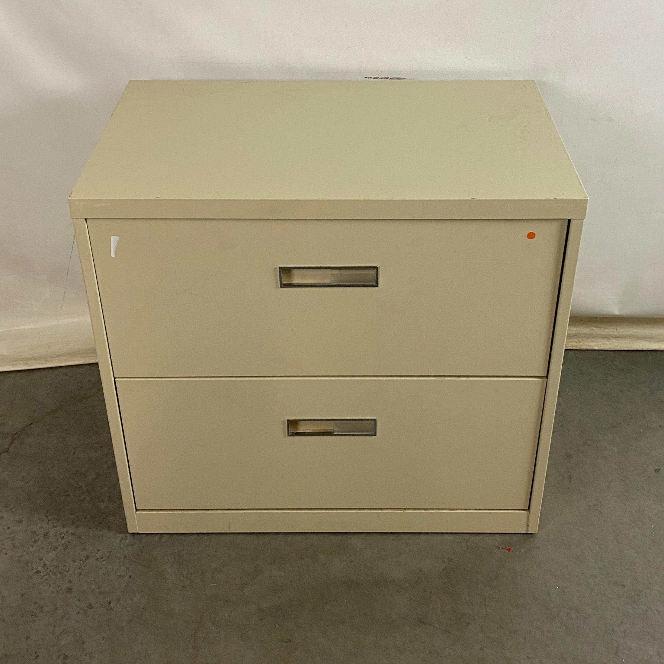 Steelcase Beige Lateral 2 Drawer Filing Cabinet