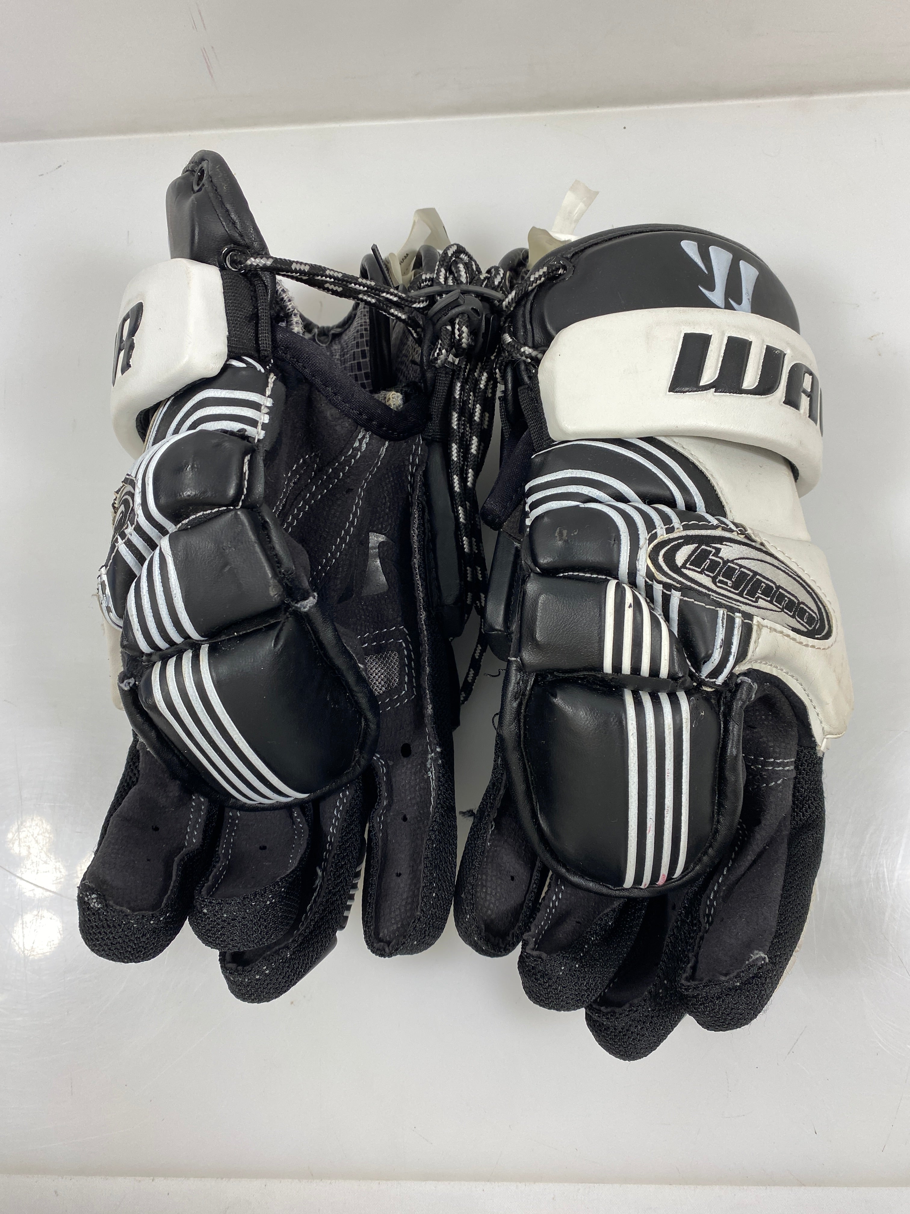 Warrior Hypno ll 13" GT Men's Lacrosse Gloves Black and White