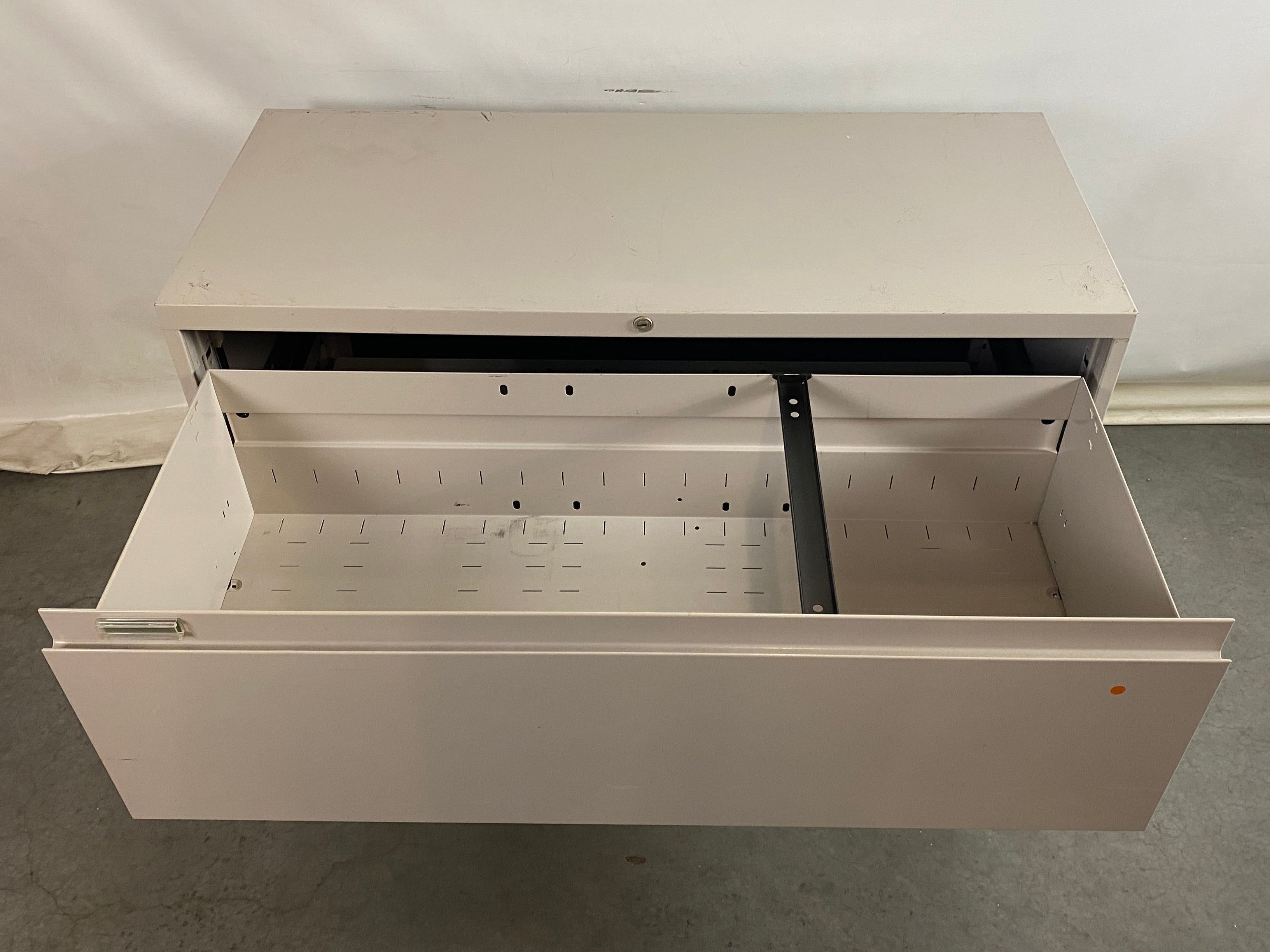 Grey Lateral 2 Drawer Filing Cabinet