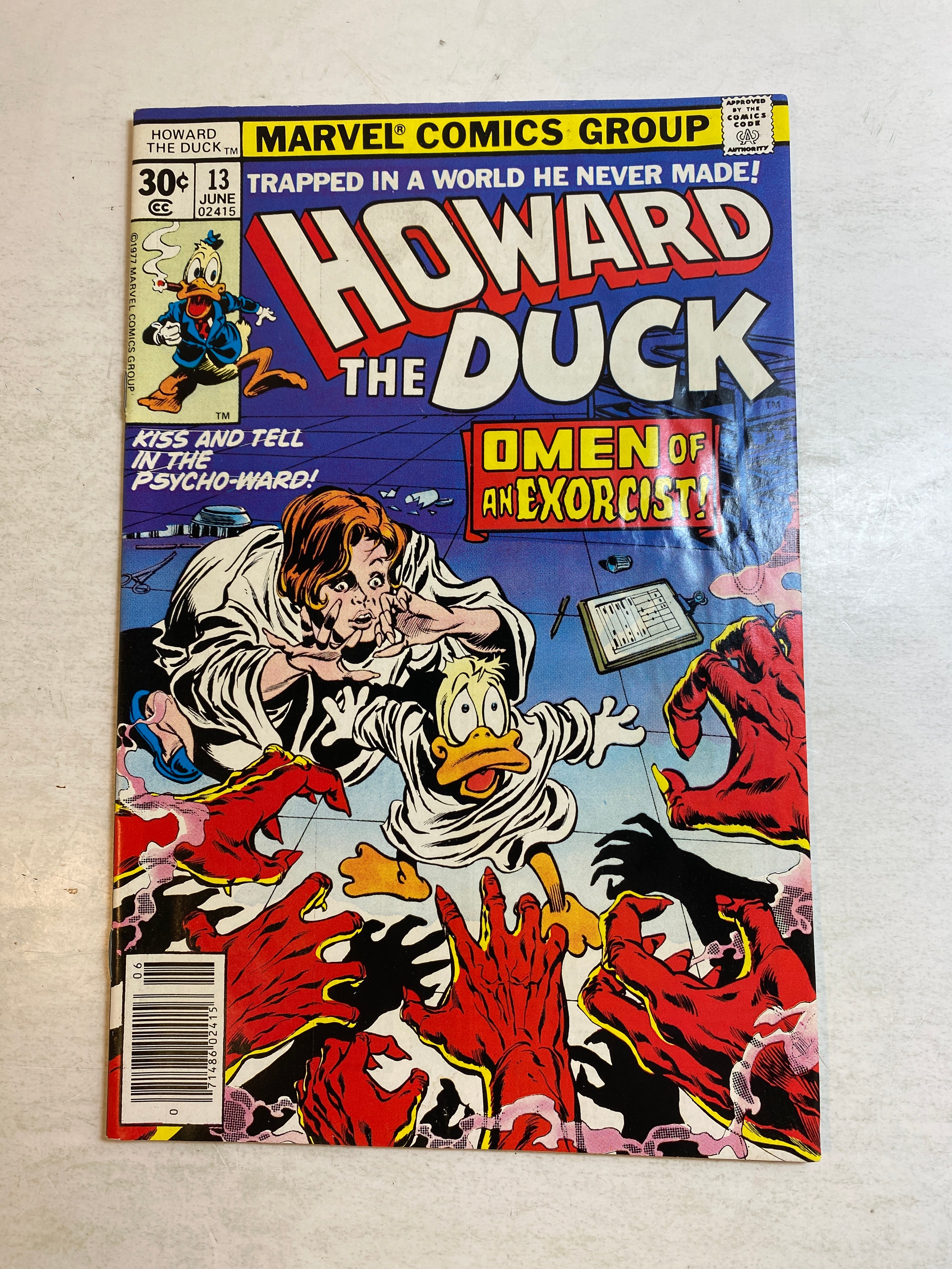 Howard the Duck #13 Marvel Comic Kiss 1977
