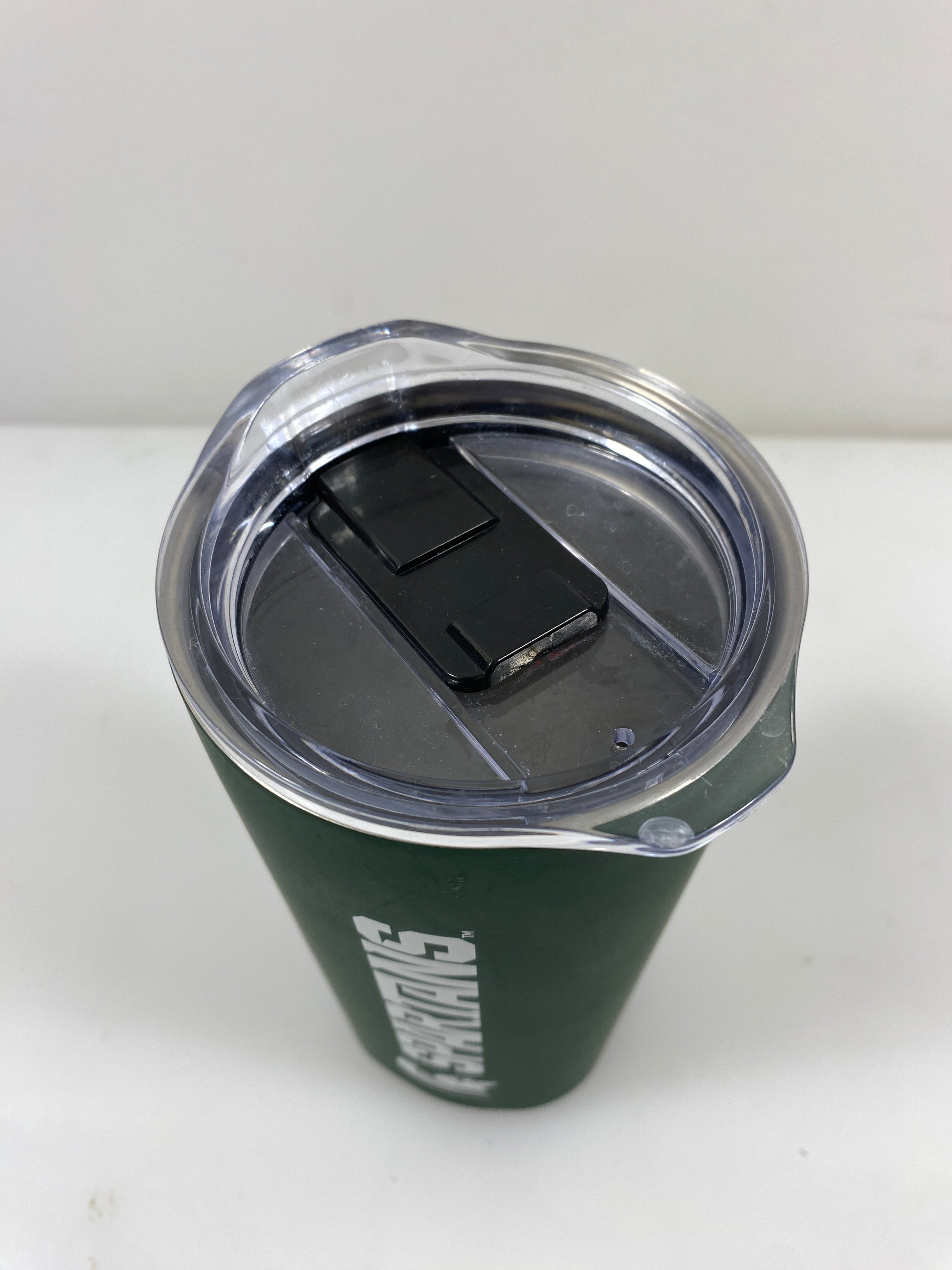 Green Spartan Travel Tumbler
