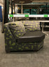 Green and Black Curved Sofa Chair