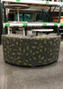 Green and Black Curved Sofa Chair