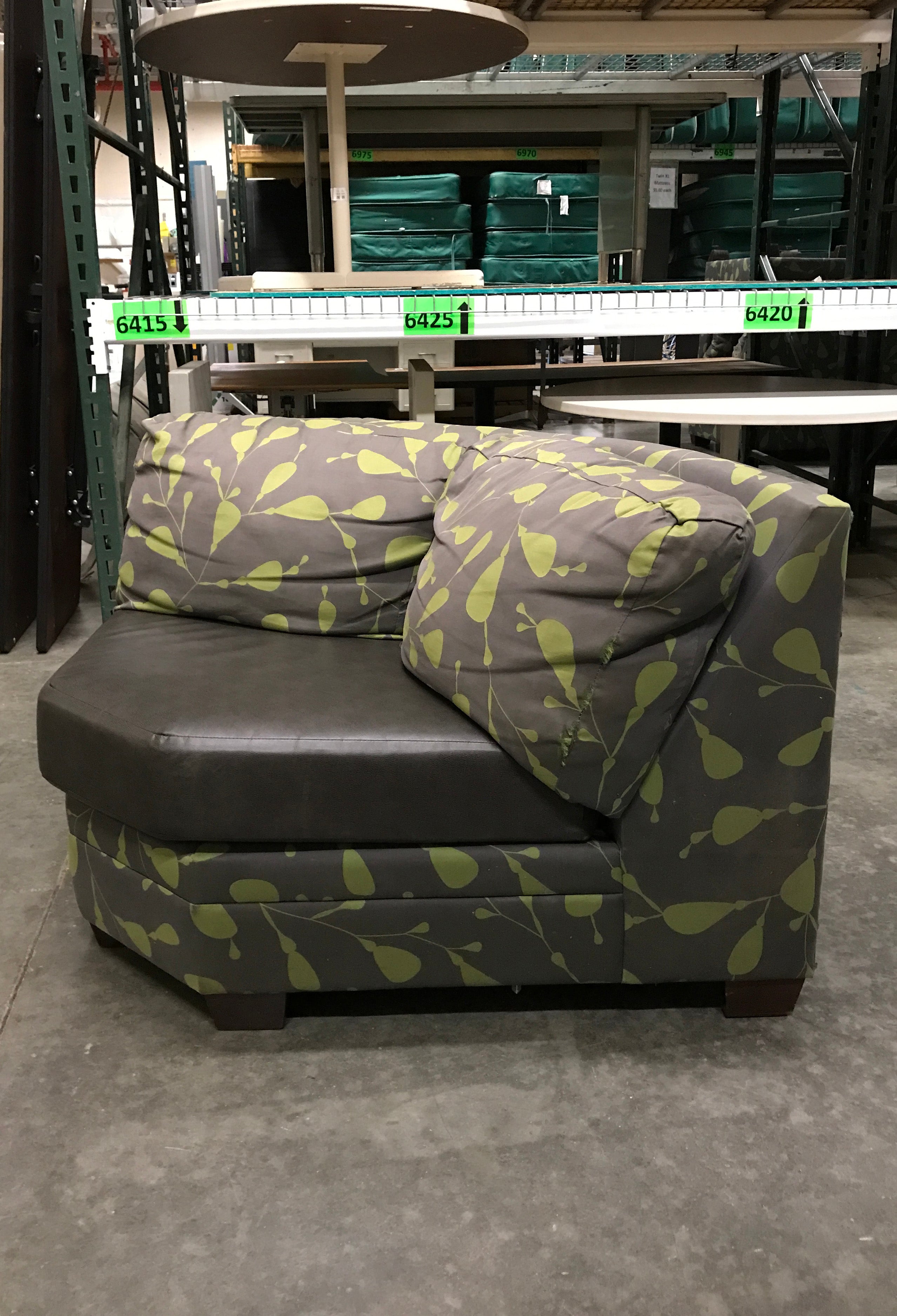 Rolling Upholstered Footstool – MSU Surplus Store