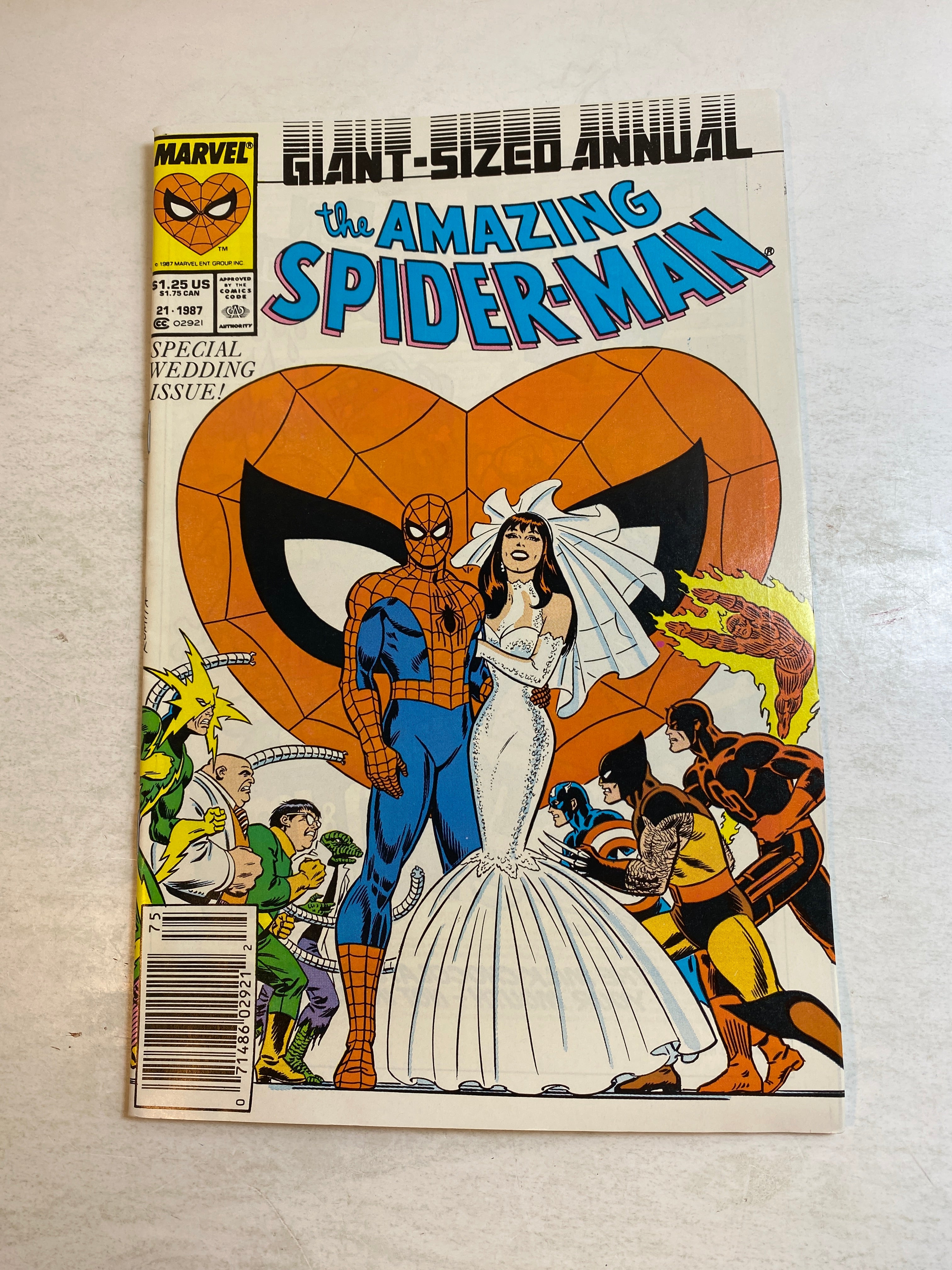 Spider-Man Giant #21 Wedding Marvel Comic 1987