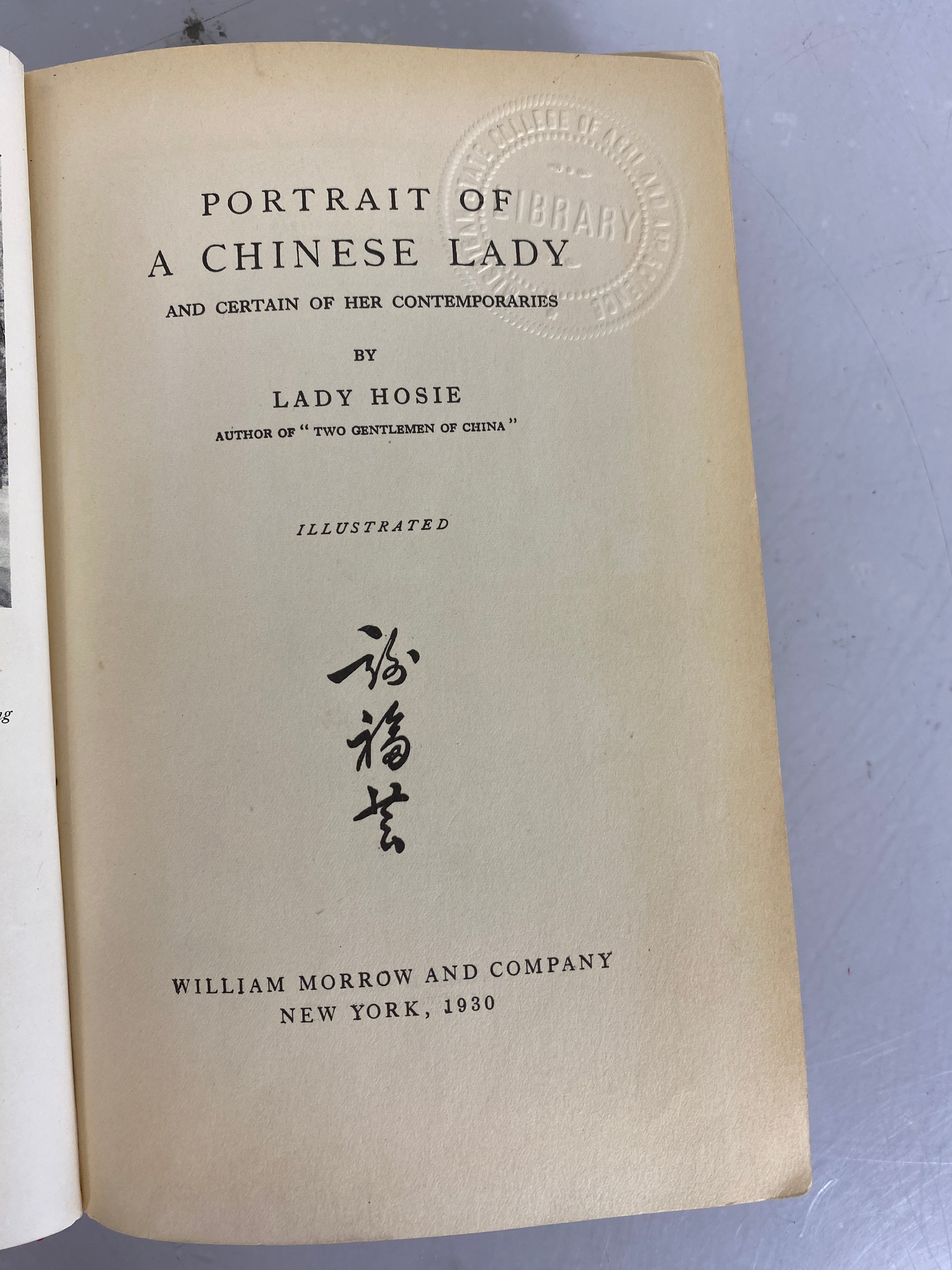 China As I See It Pearl S. Buck/Portrait of a Chinese Lady Lady Hosie HC Ex-Lib