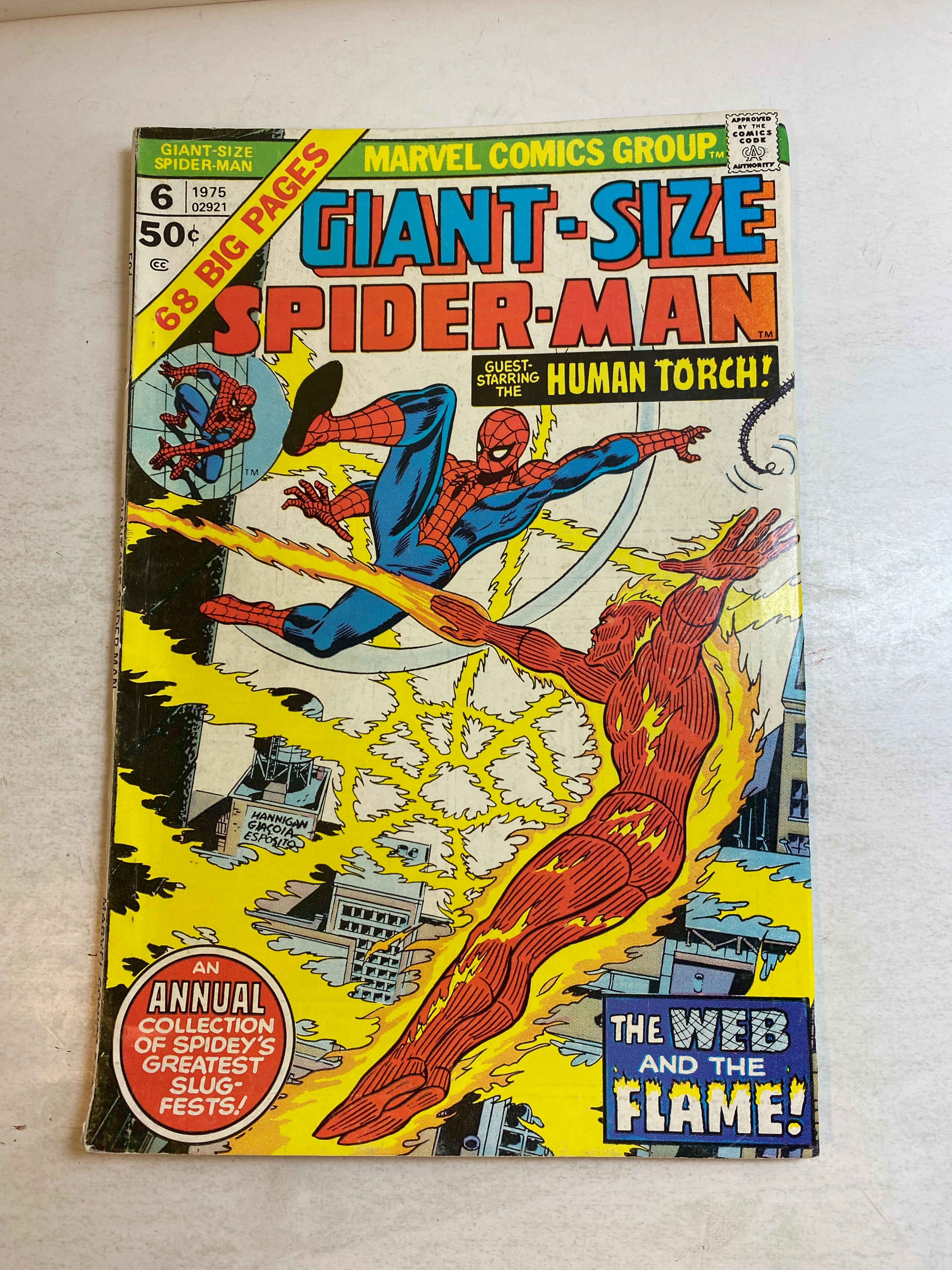 Spider-Man and Human Torch #6 Giant Marvel Comic 1975