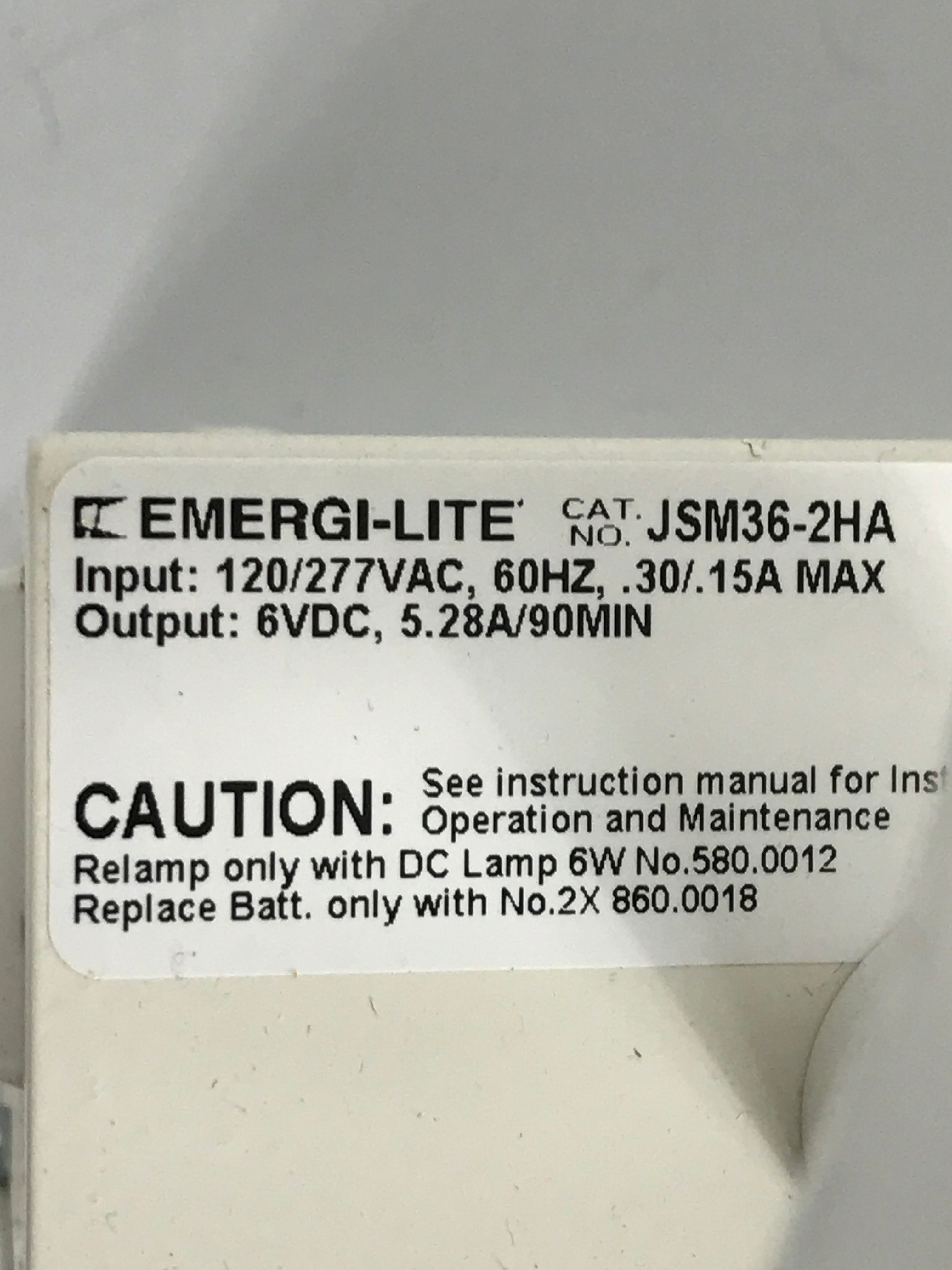 Emergi-Lite 6V Compact Steel Battery Unit Light with Large 6W Heads