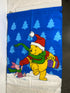 Winne the Pooh and Piglet in the Snow Decorative Flag