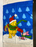 Winne the Pooh and Piglet in the Snow Decorative Flag