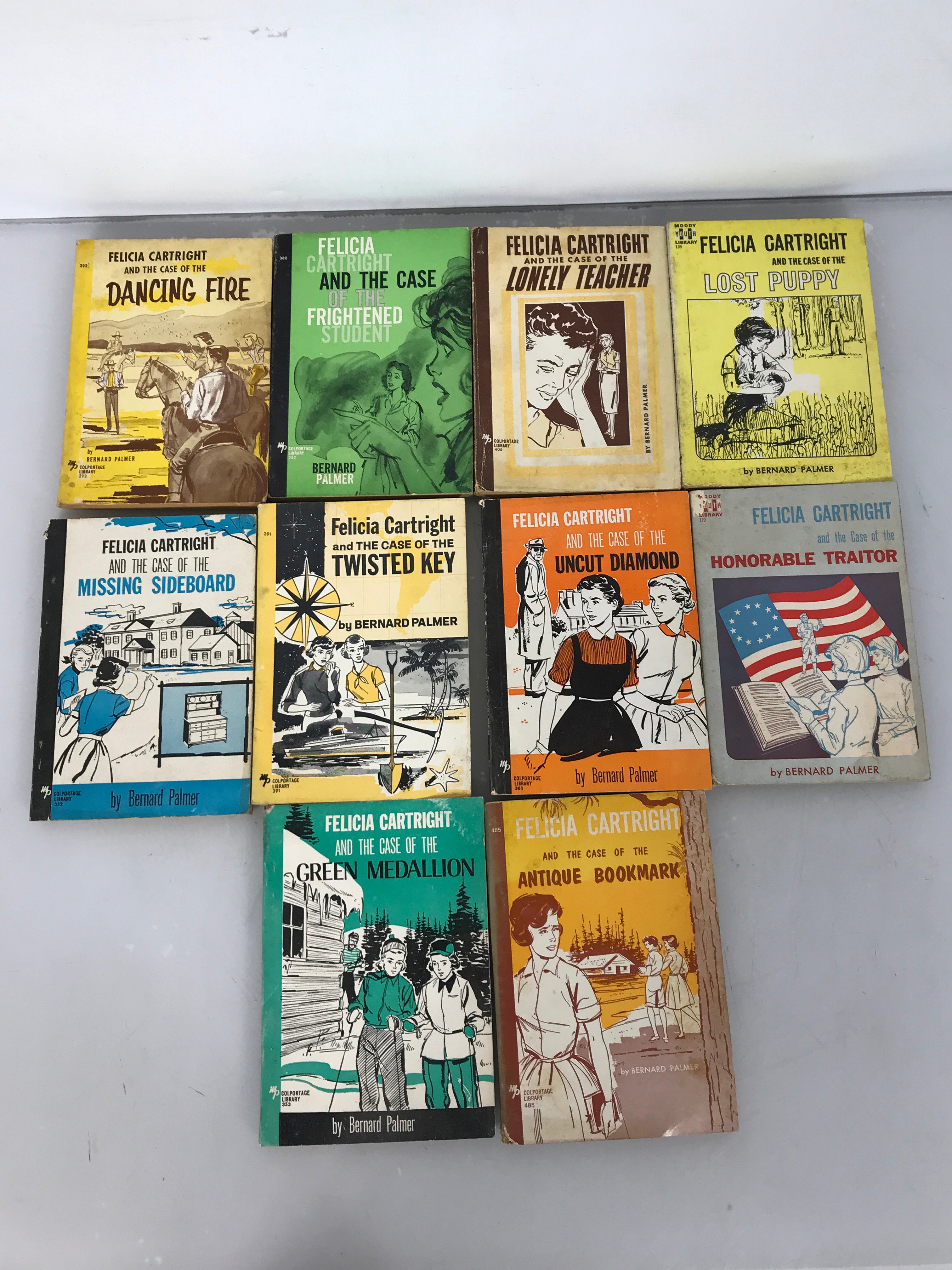 Lot of 10 Felicia Cartright Books by Bernard Palmer 1958-1967 SC