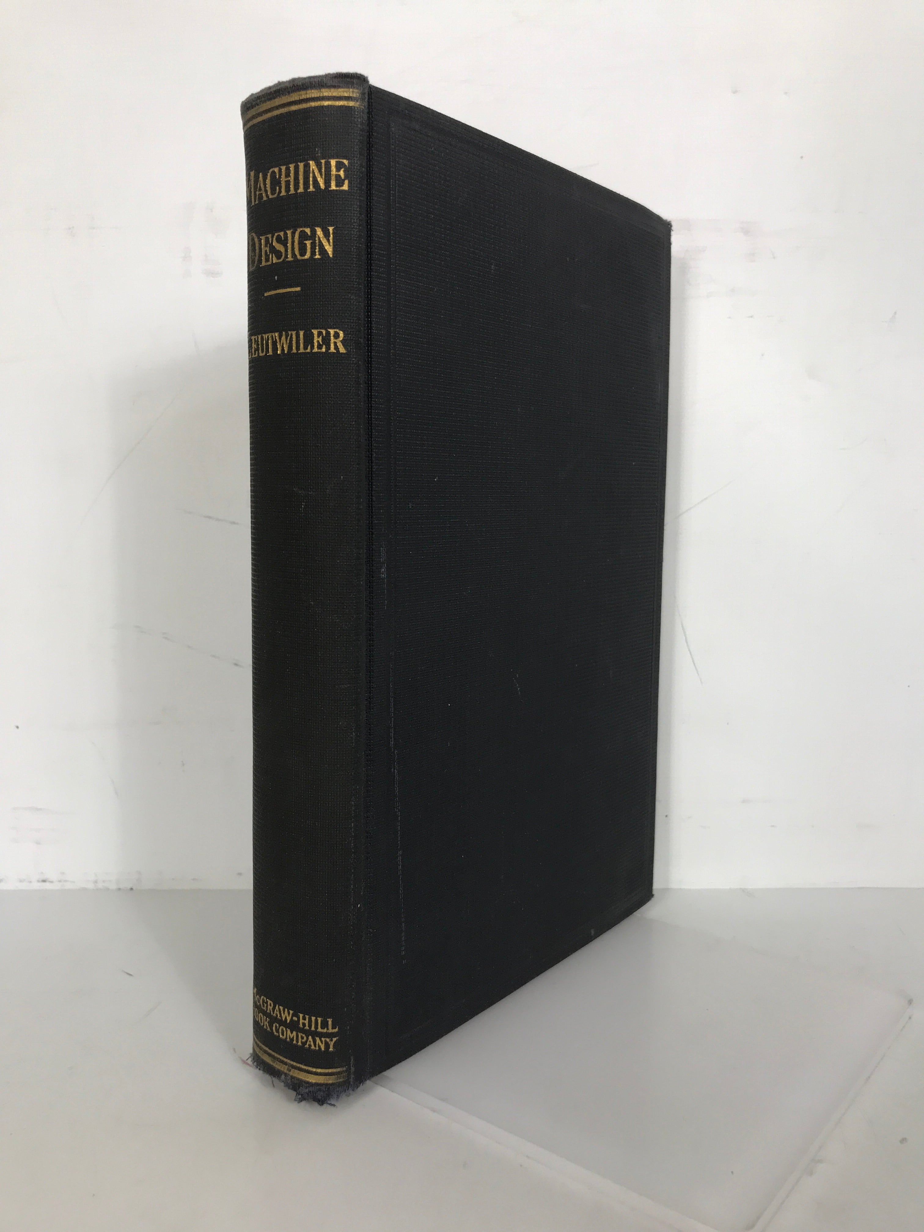 Elements of Machine Design Leutwiler 1917 1st Ed 10th Imp HC