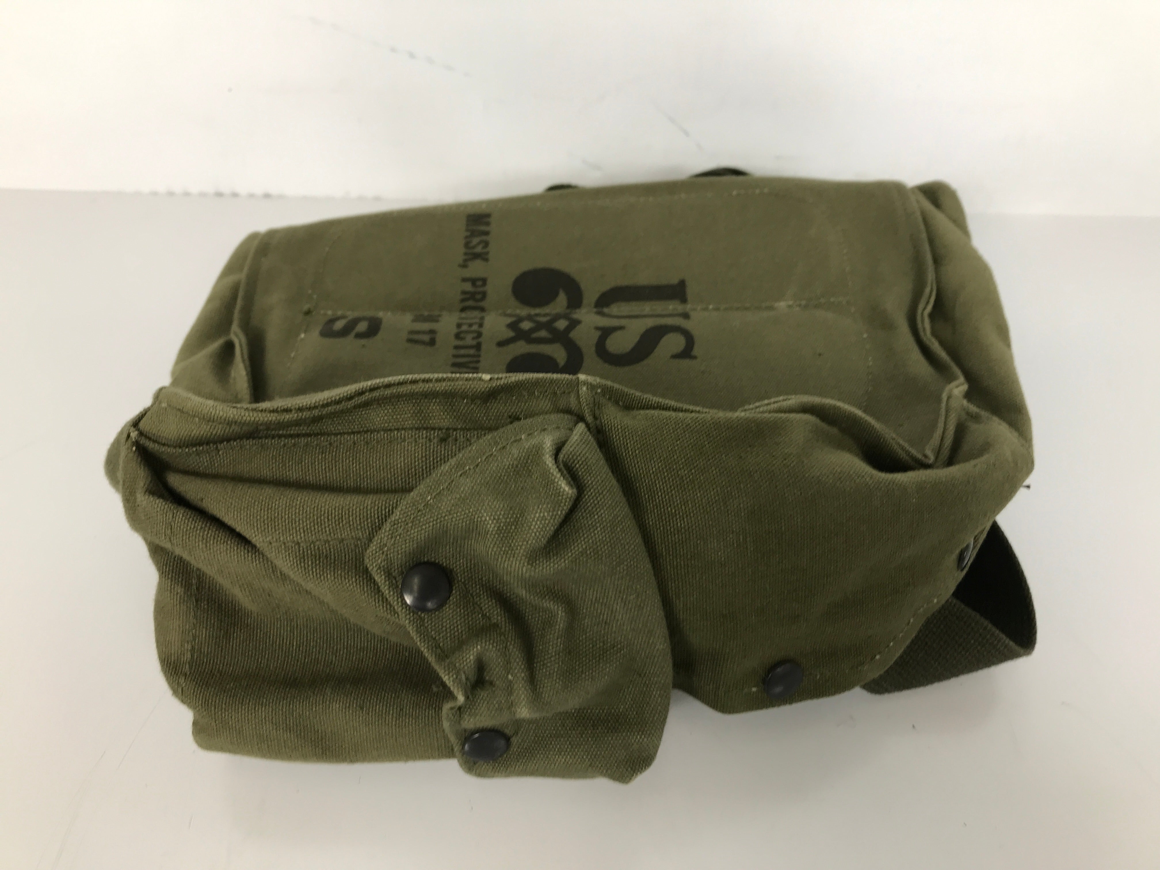 US Army M17 Protective Field Gas Mask Canvas Bag Small *Mask Not Included*