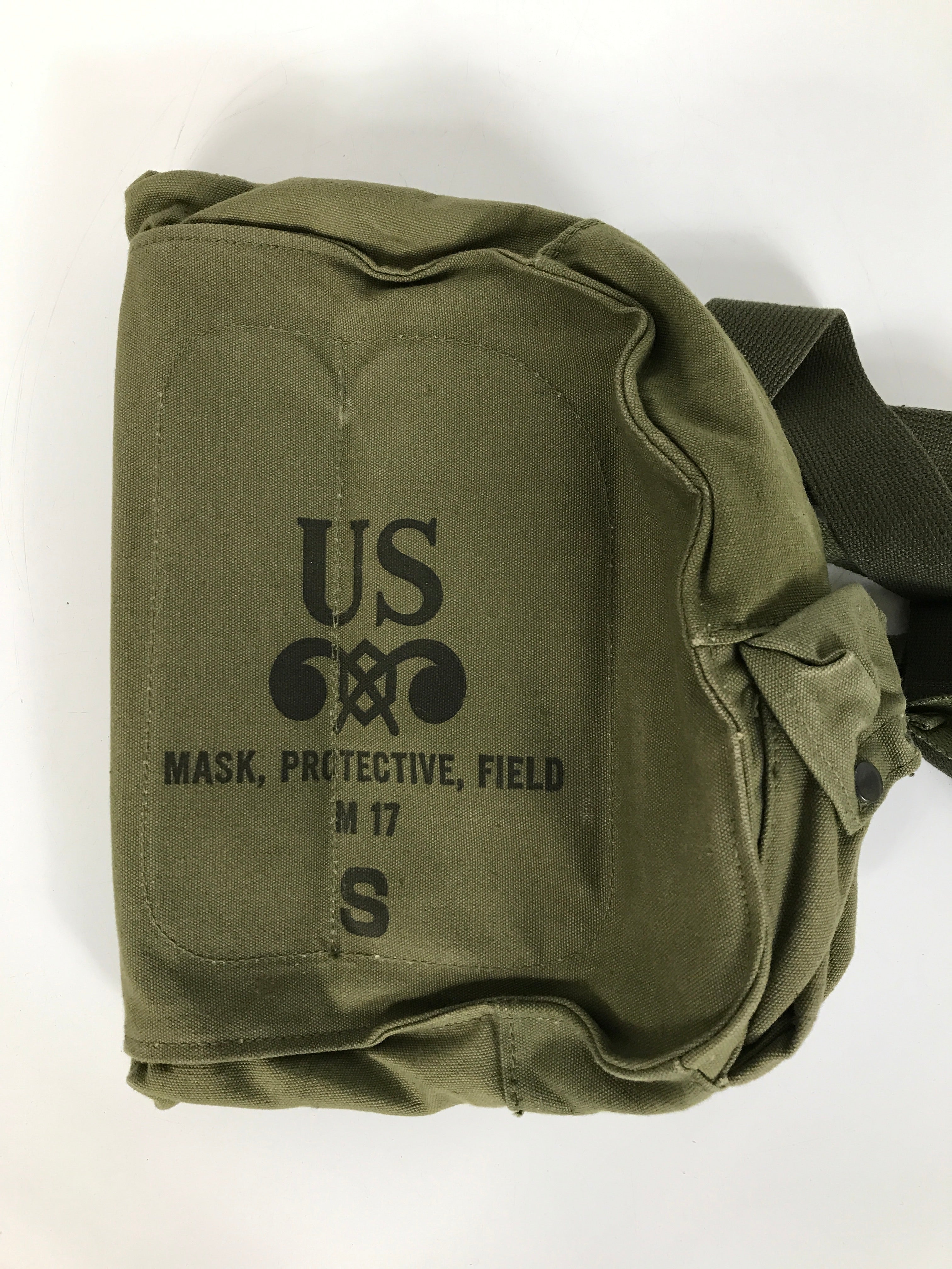 US Army M17 Protective Field Gas Mask Canvas Bag Small *Mask Not Included*