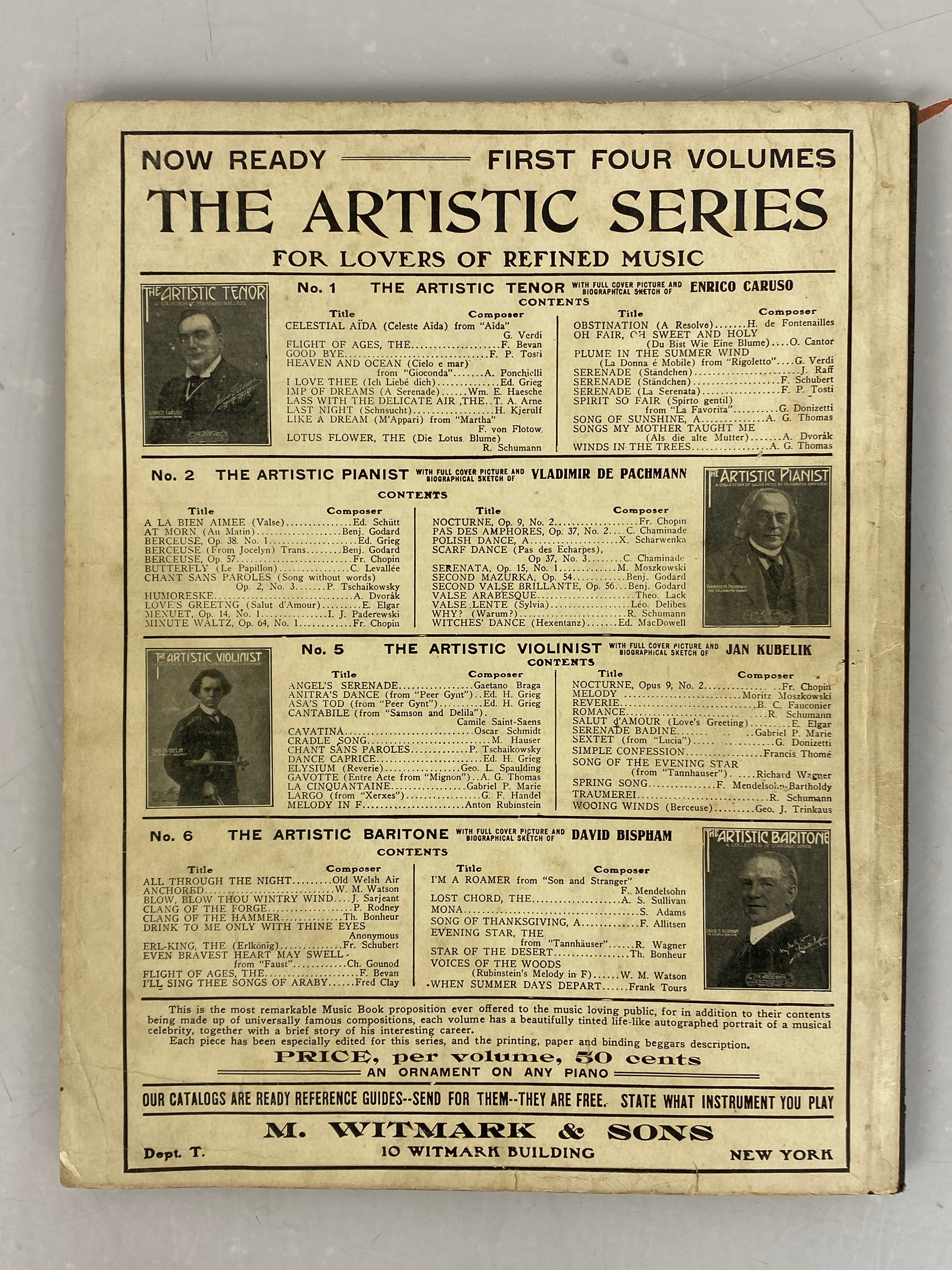 Lot of Antique Violin Music: The Artistic Violinist/The Holy City 1900-1913