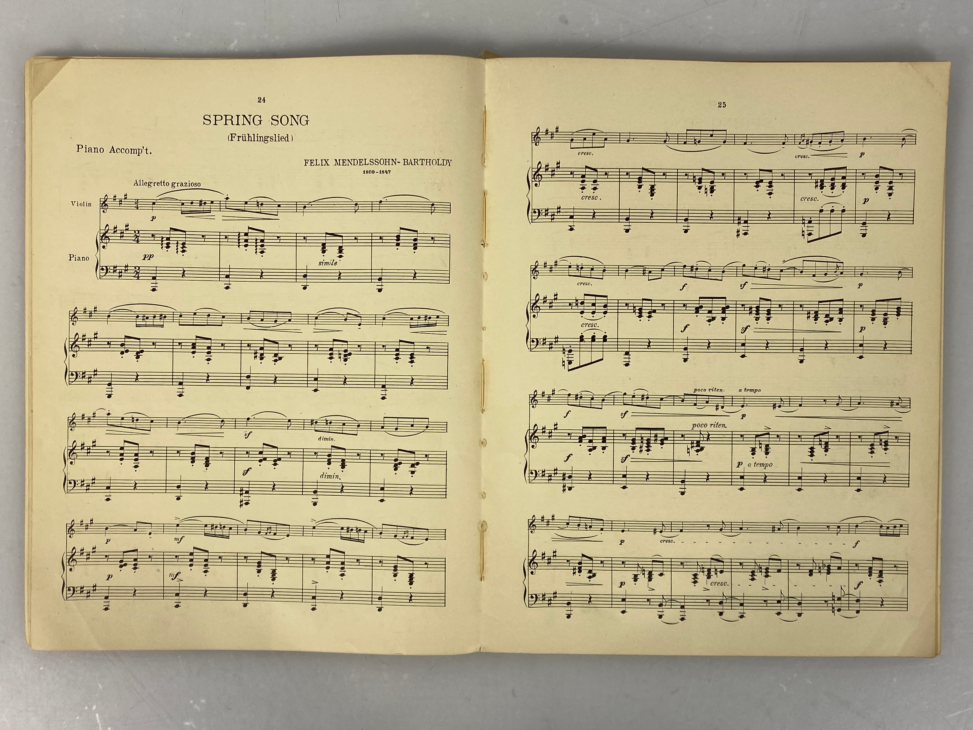 Lot of Antique Violin Music: The Artistic Violinist/The Holy City 1900-1913