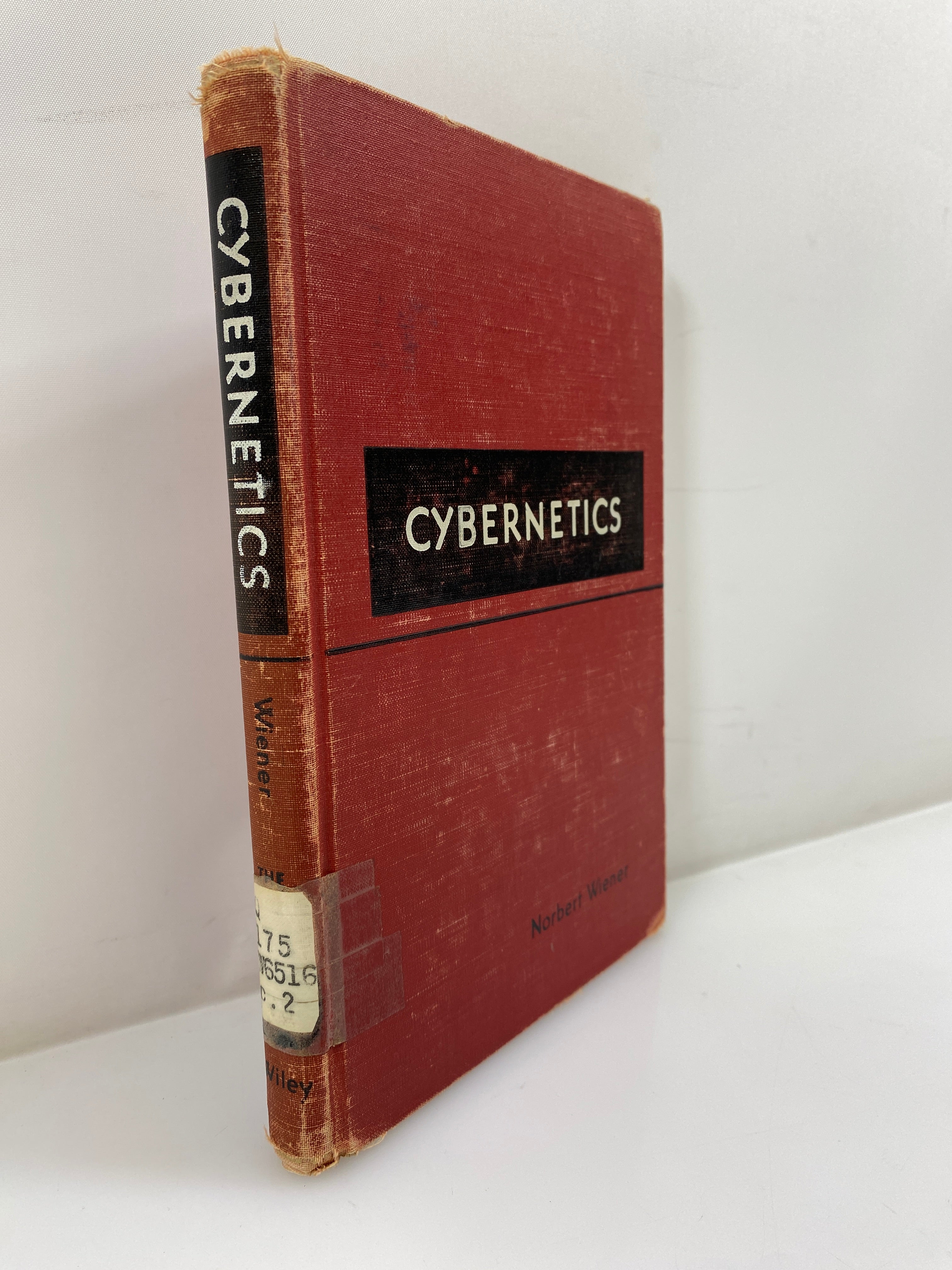 Cybernetics by N. Wiener 12th Print 1955 Ex-Library HC