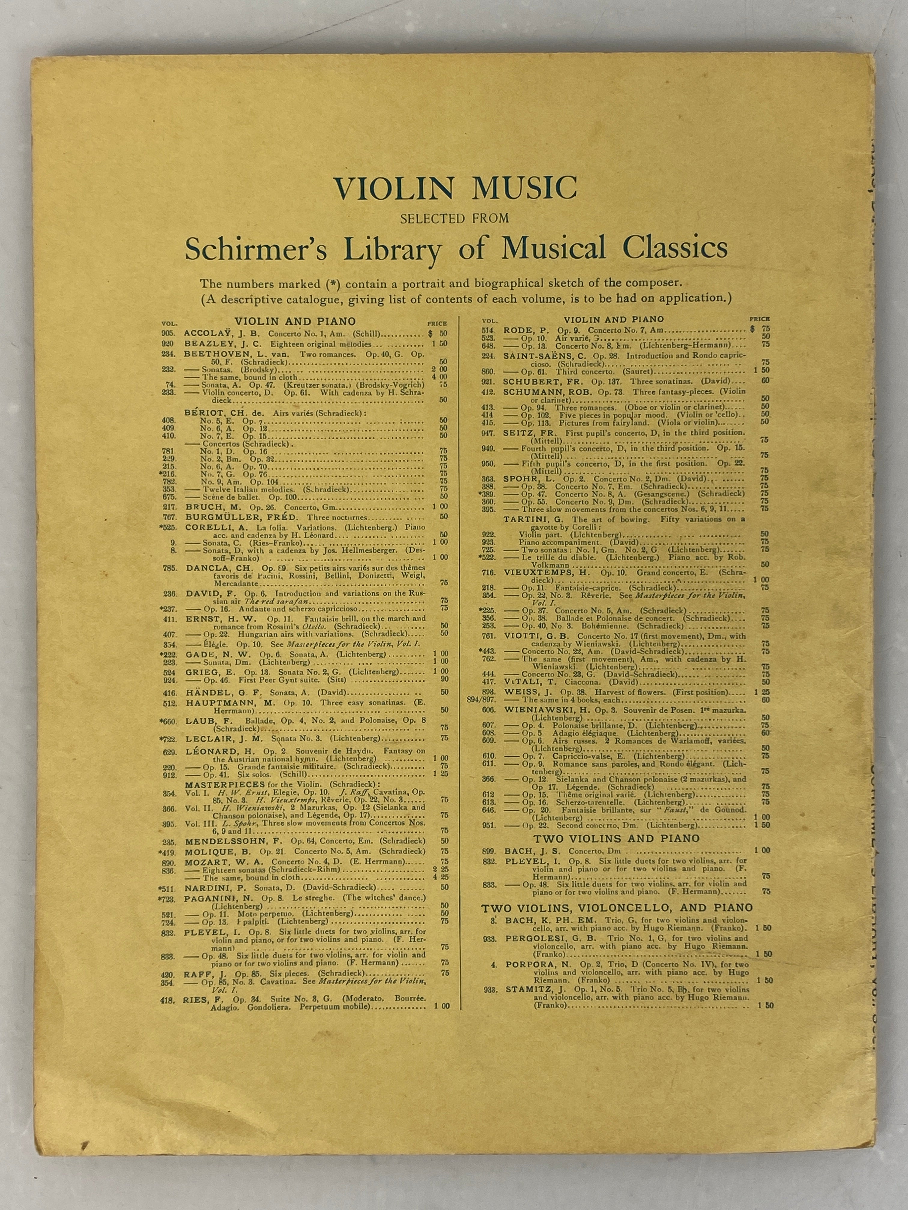 Lot of Antique Violin Music: The Artistic Violinist/The Holy City 1900-1913