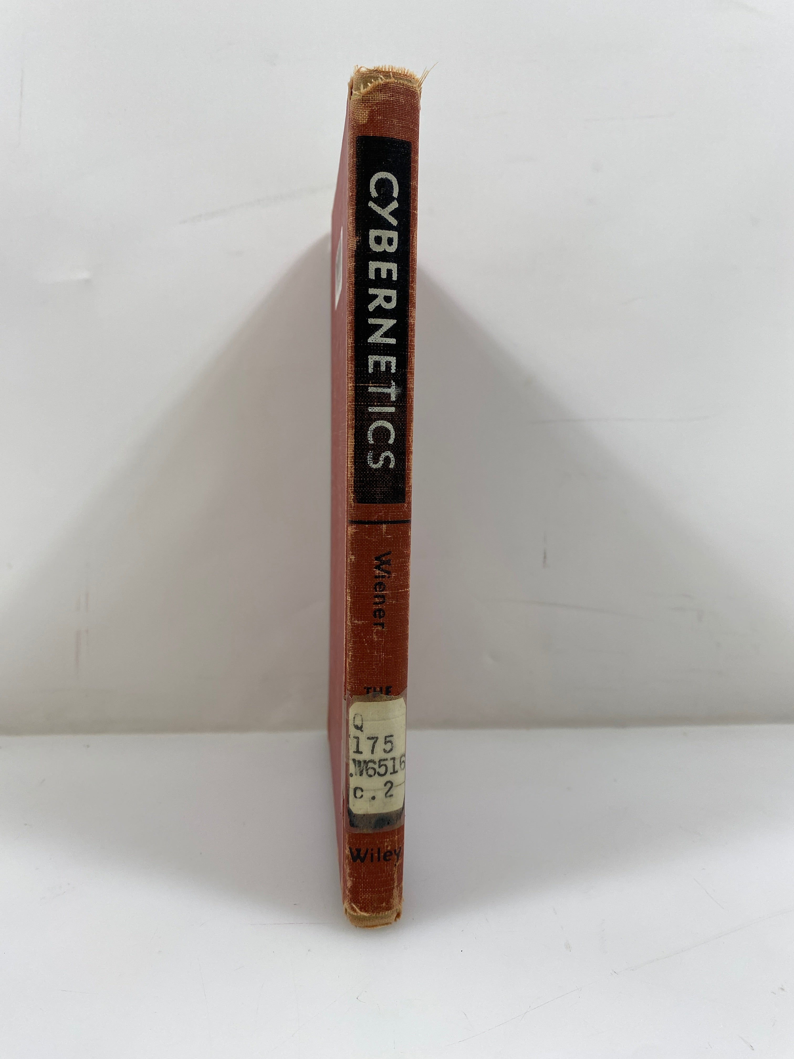 Cybernetics by N. Wiener 12th Print 1955 Ex-Library HC