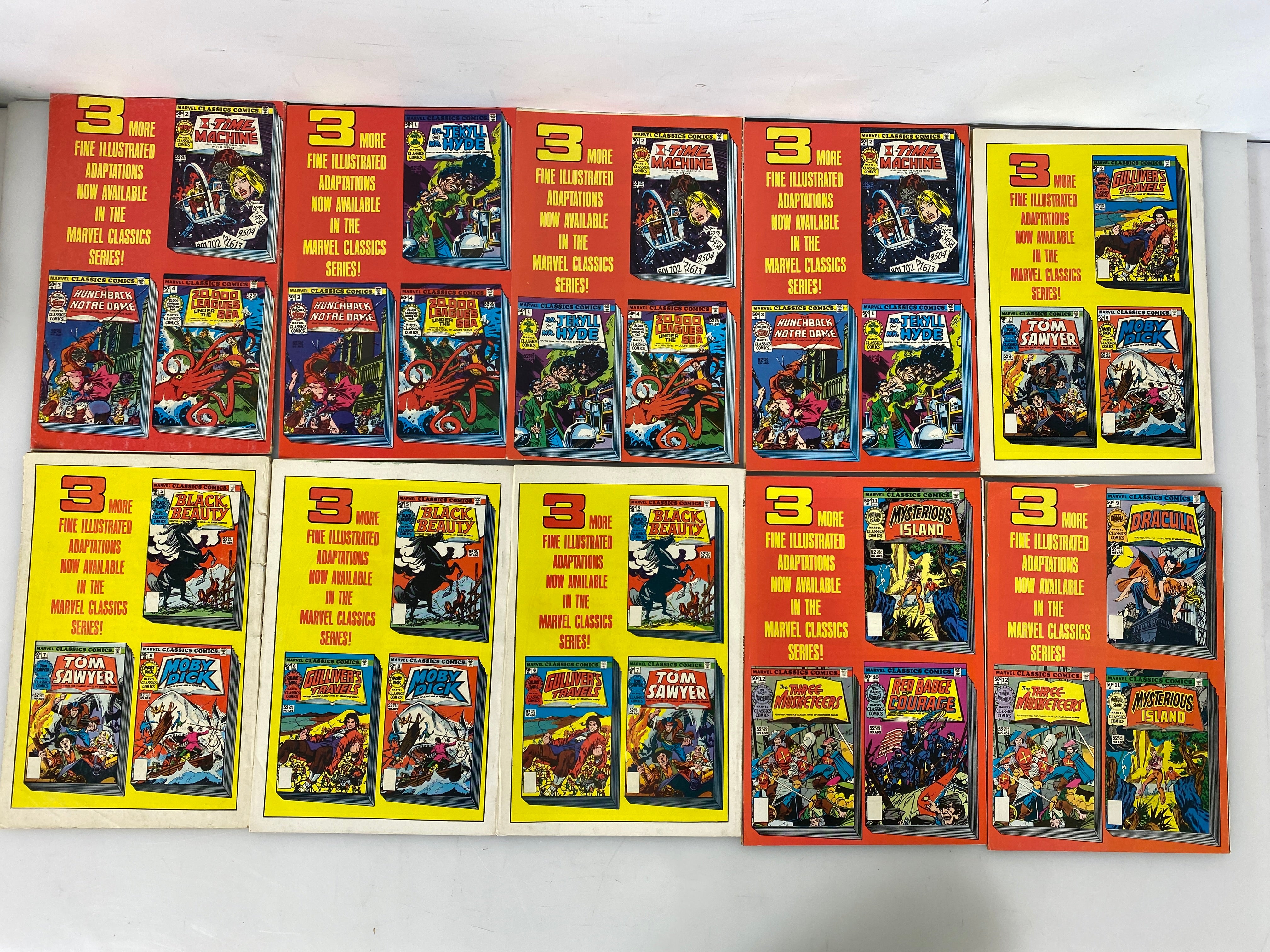 Lot of 36 Marvel Classics Comics 1976-1977