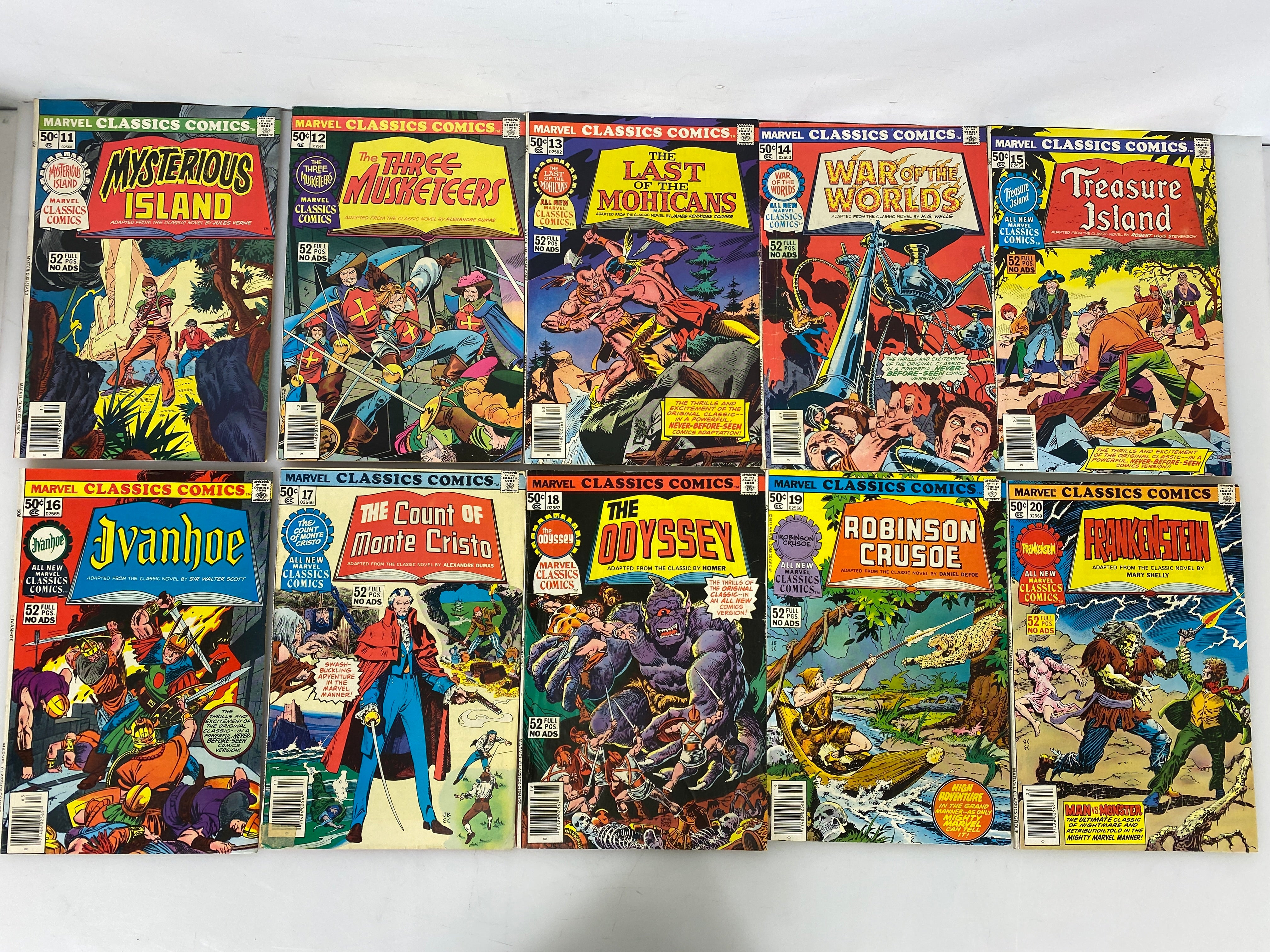 Lot of 36 Marvel Classics Comics 1976-1977