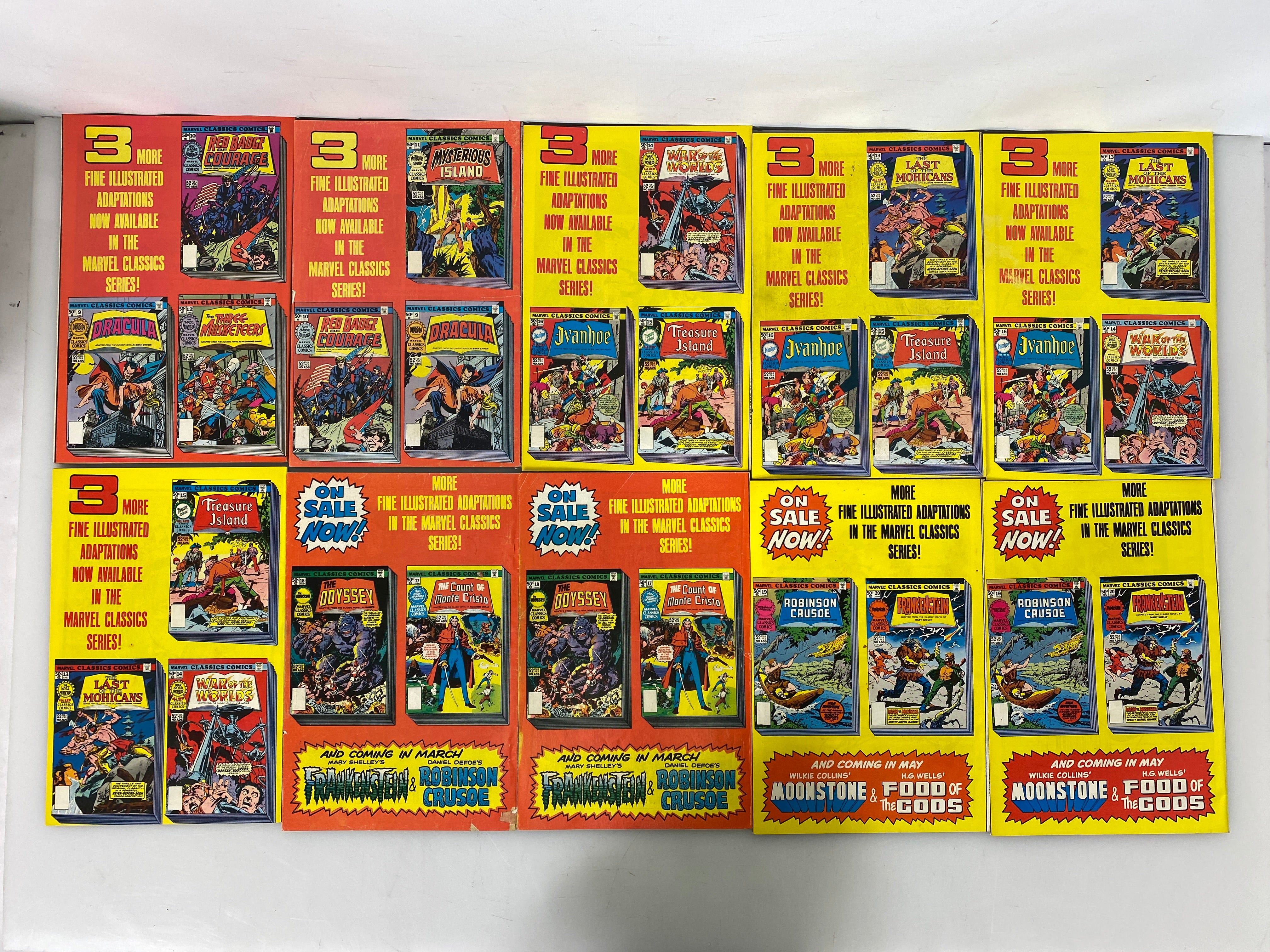 Lot of 36 Marvel Classics Comics 1976-1977