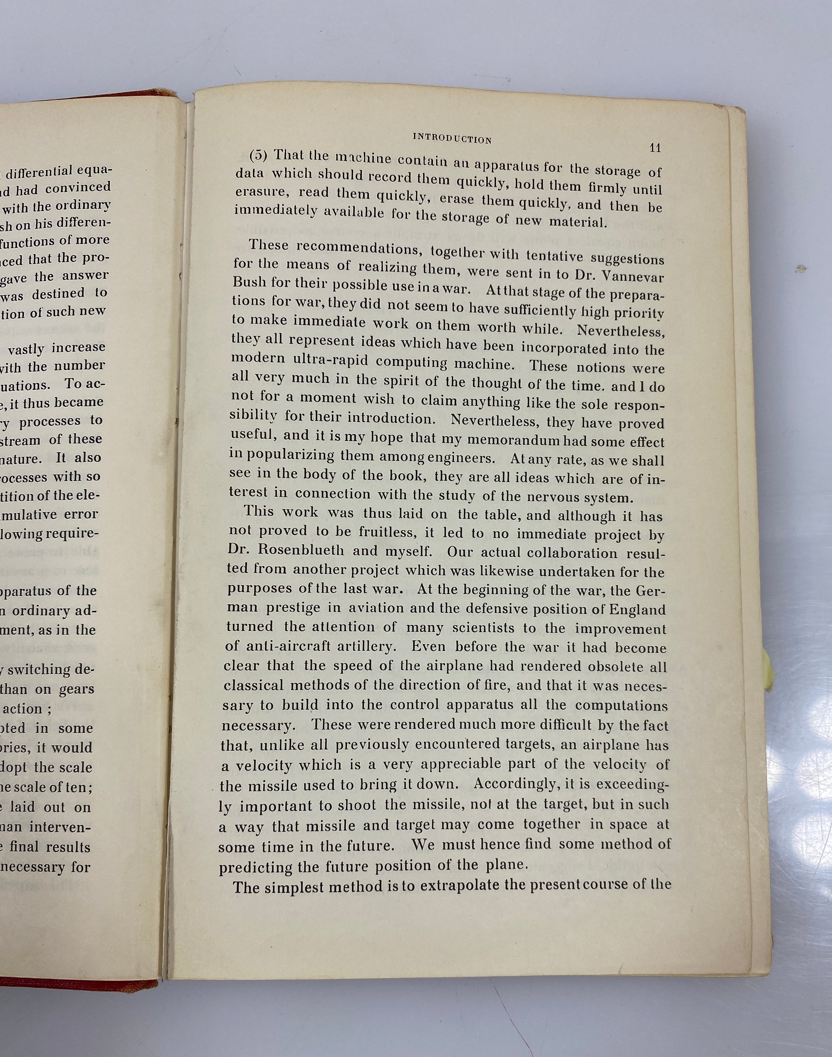 Cybernetics by N. Wiener 12th Print 1955 Ex-Library HC
