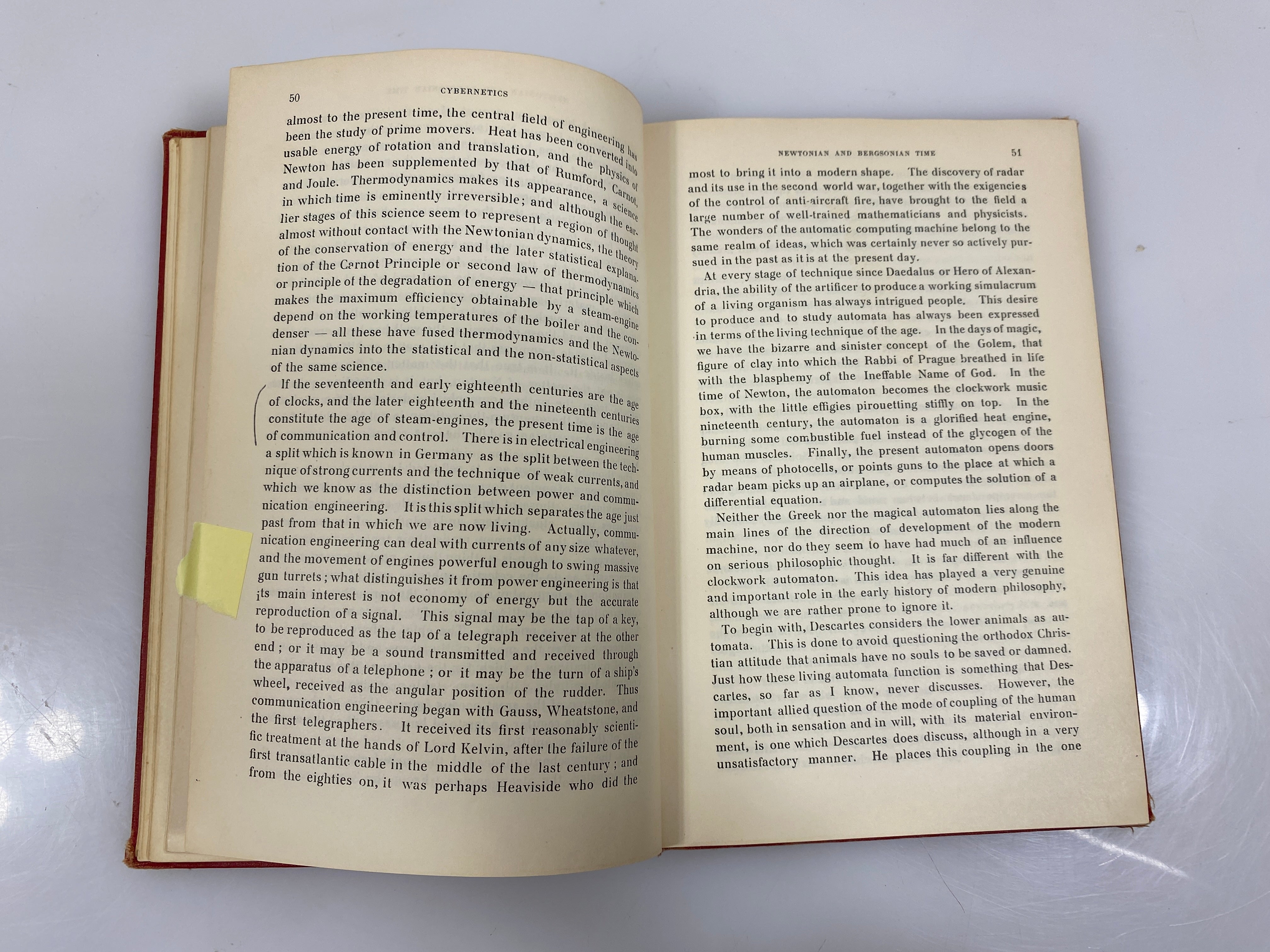 Cybernetics by N. Wiener 12th Print 1955 Ex-Library HC