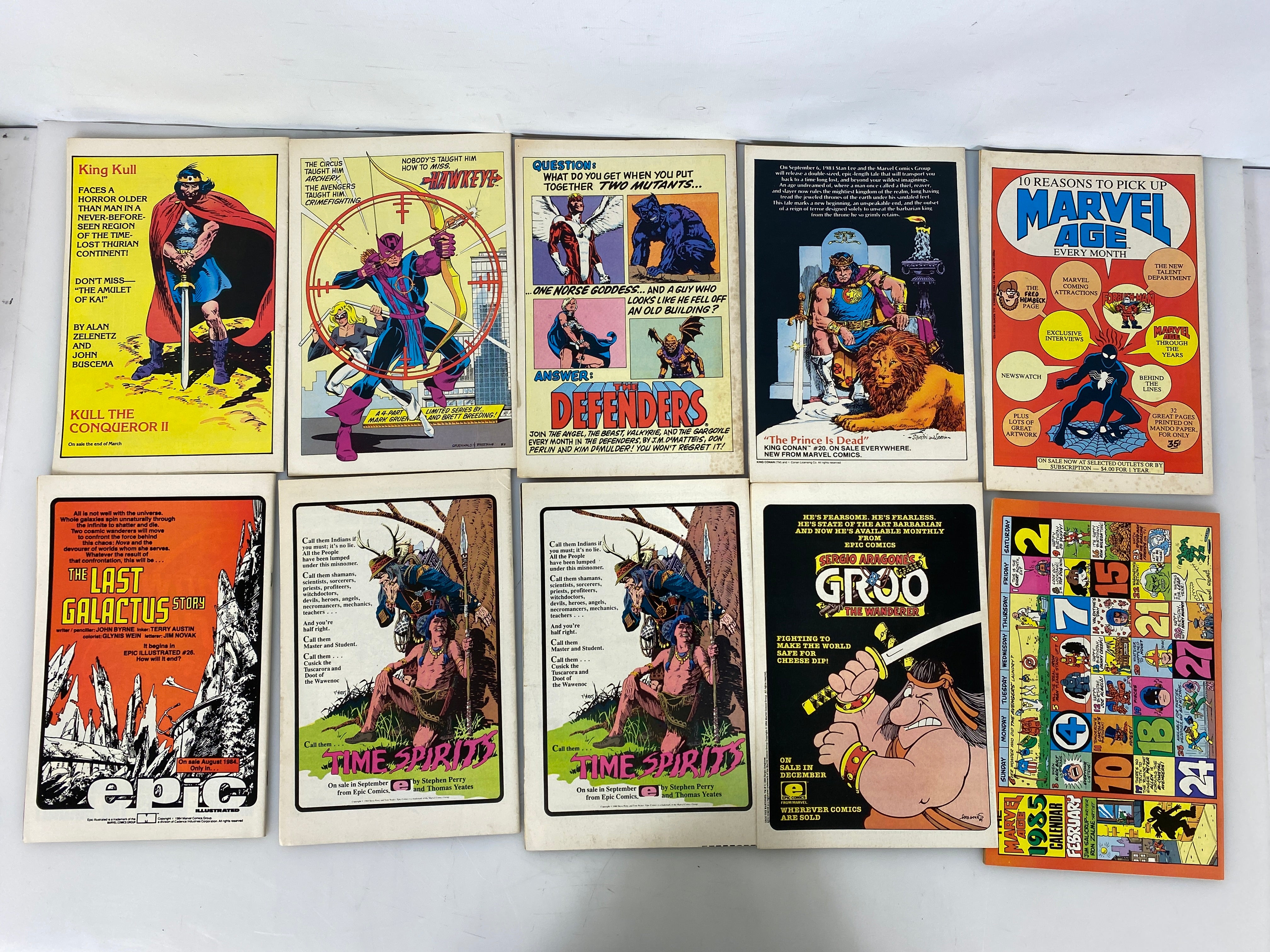 Lot of 25 Marvel Age Comic Magazines 1983-1990