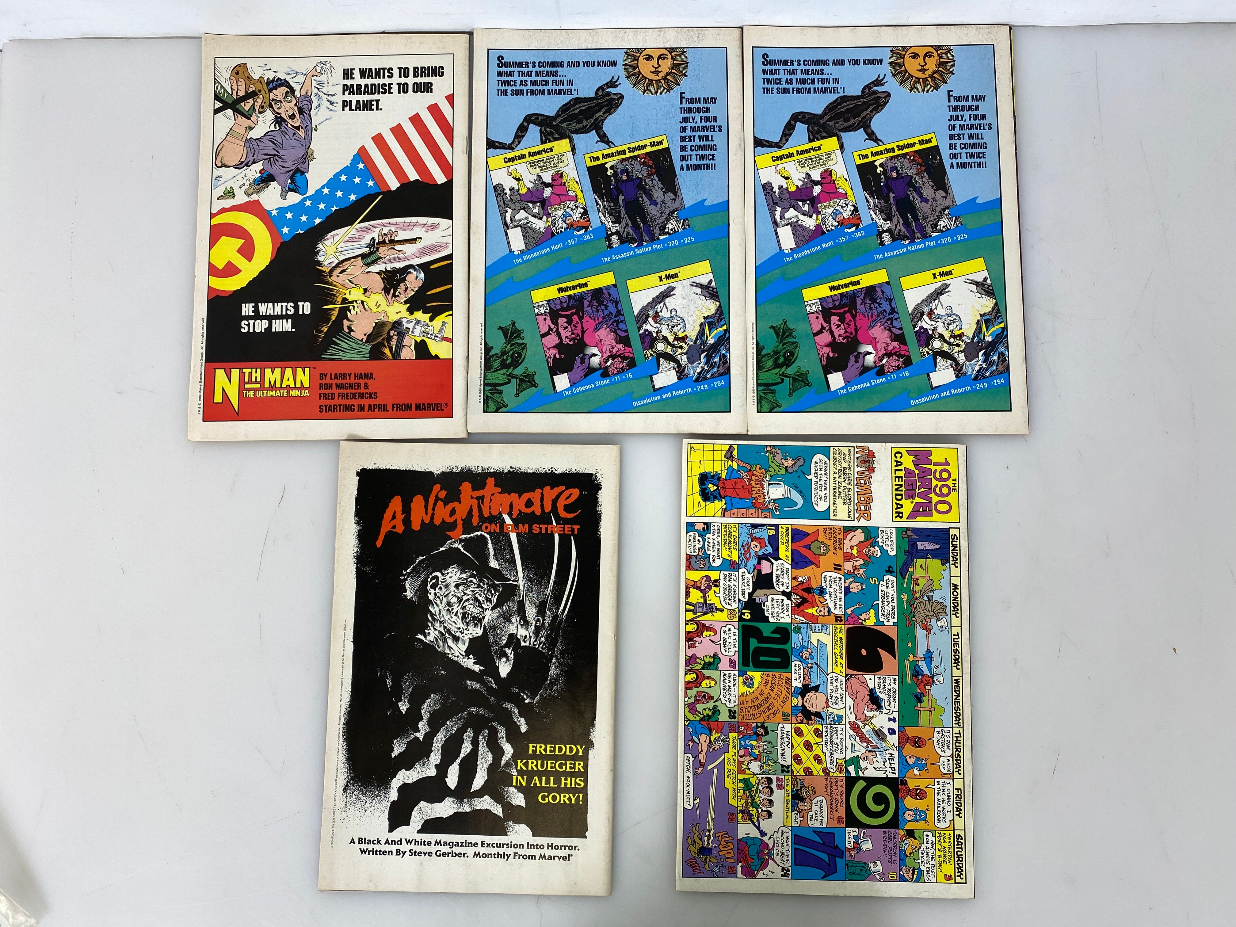 Lot of 25 Marvel Age Comic Magazines 1983-1990