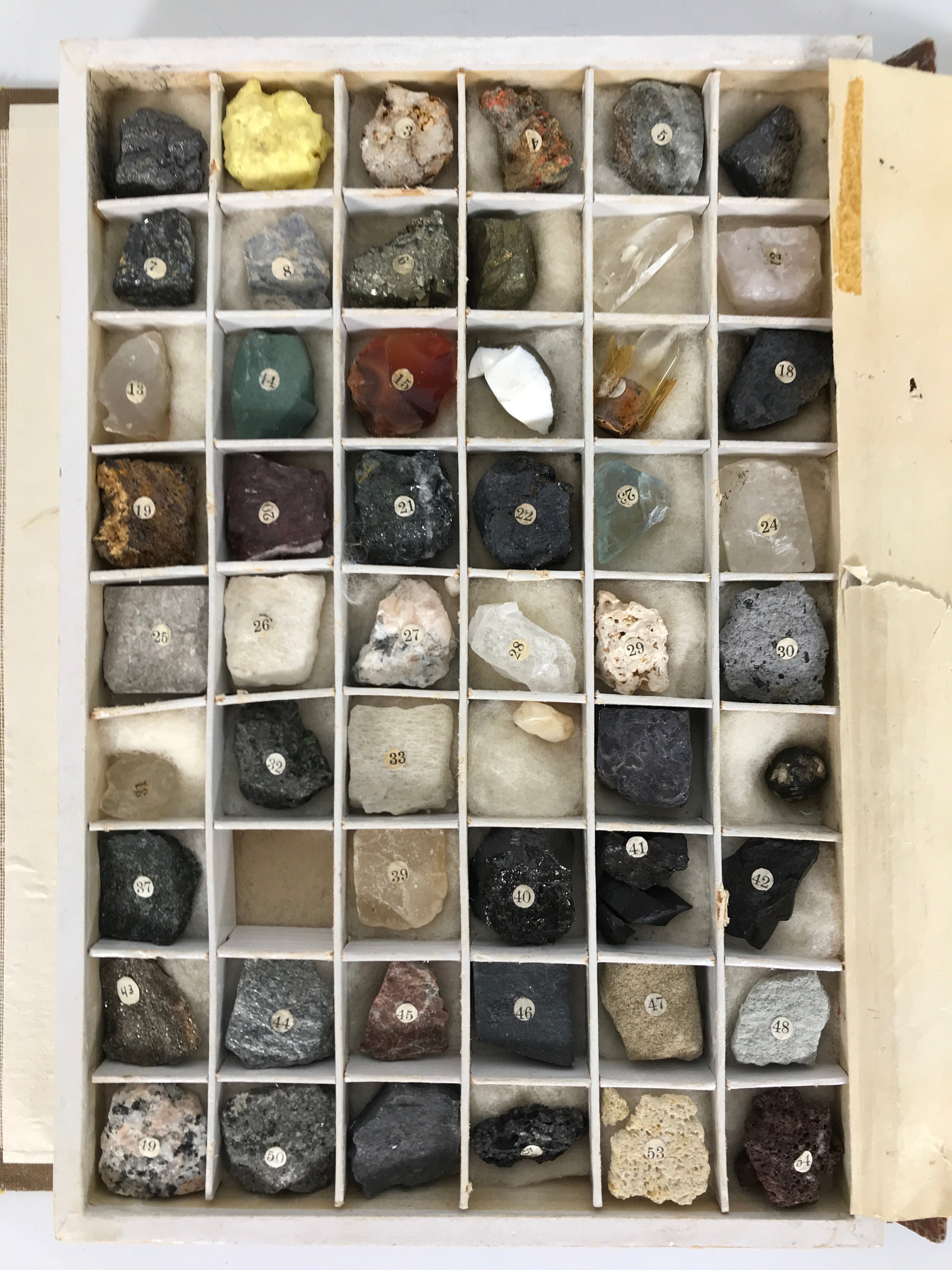 Vintage Rock and Mineral Specimens Boxed Collection
