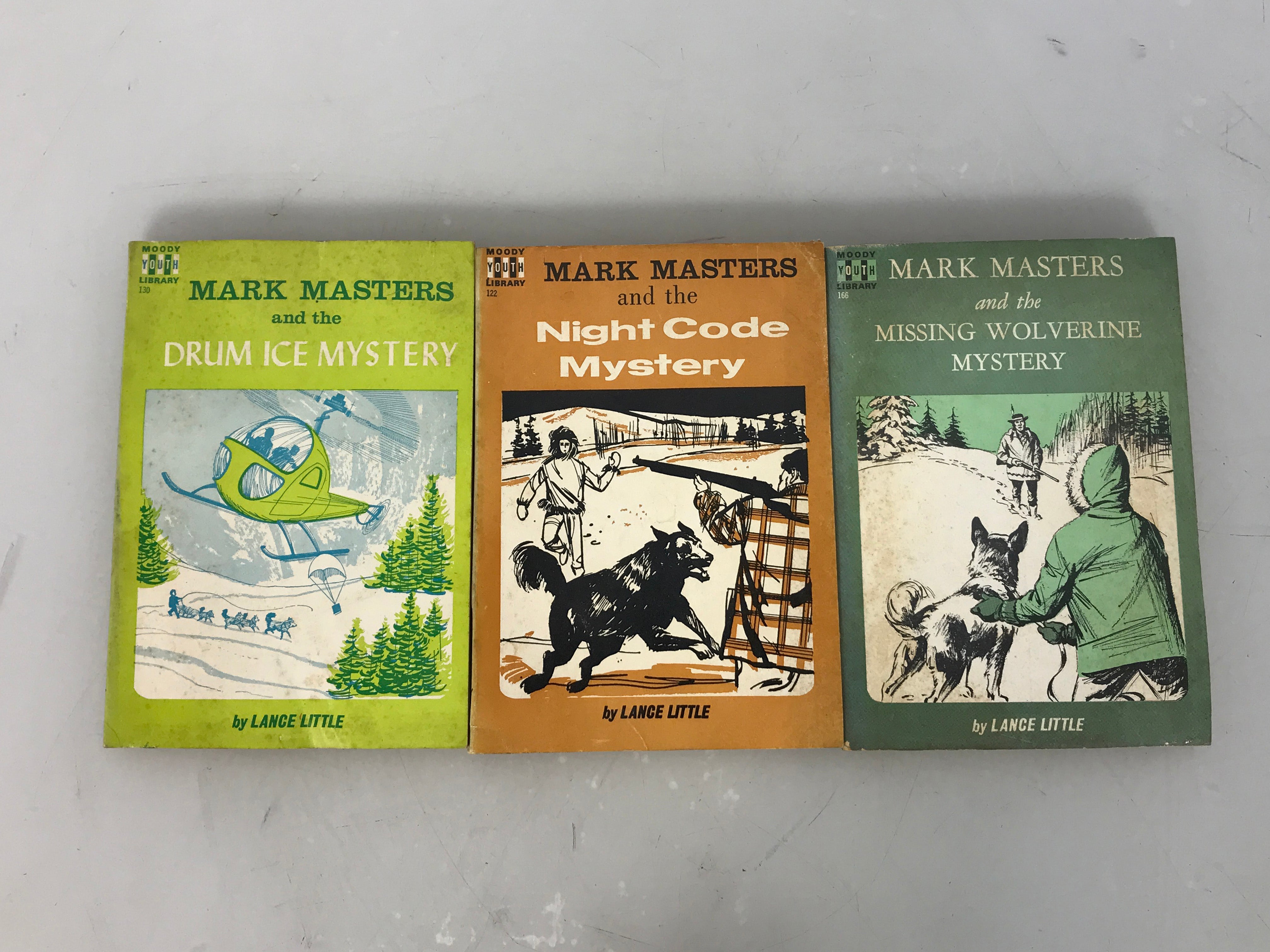 Lot of 3 Mark Masters Mystery Books by Lance Little 1964-1967
