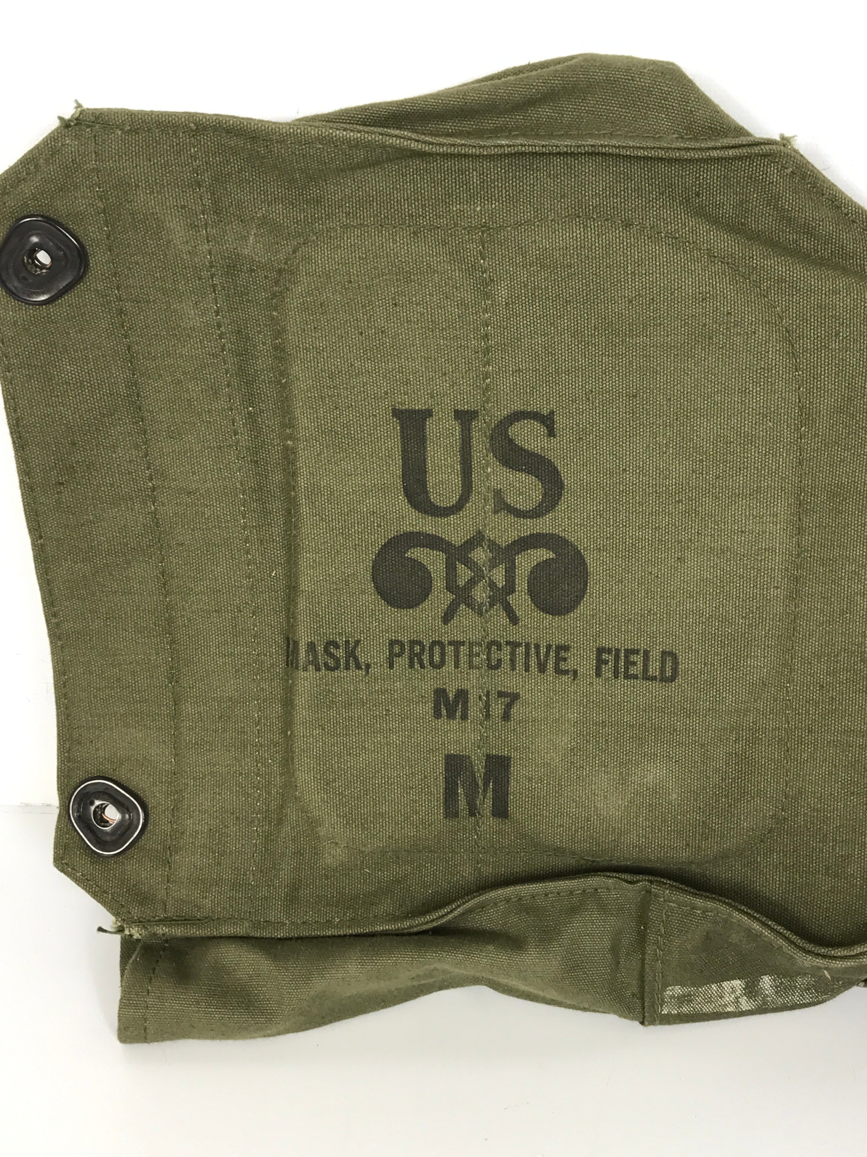 US Army M17 Protective Field Gas Mask Canvas Bag Medium *Mask Not Included*