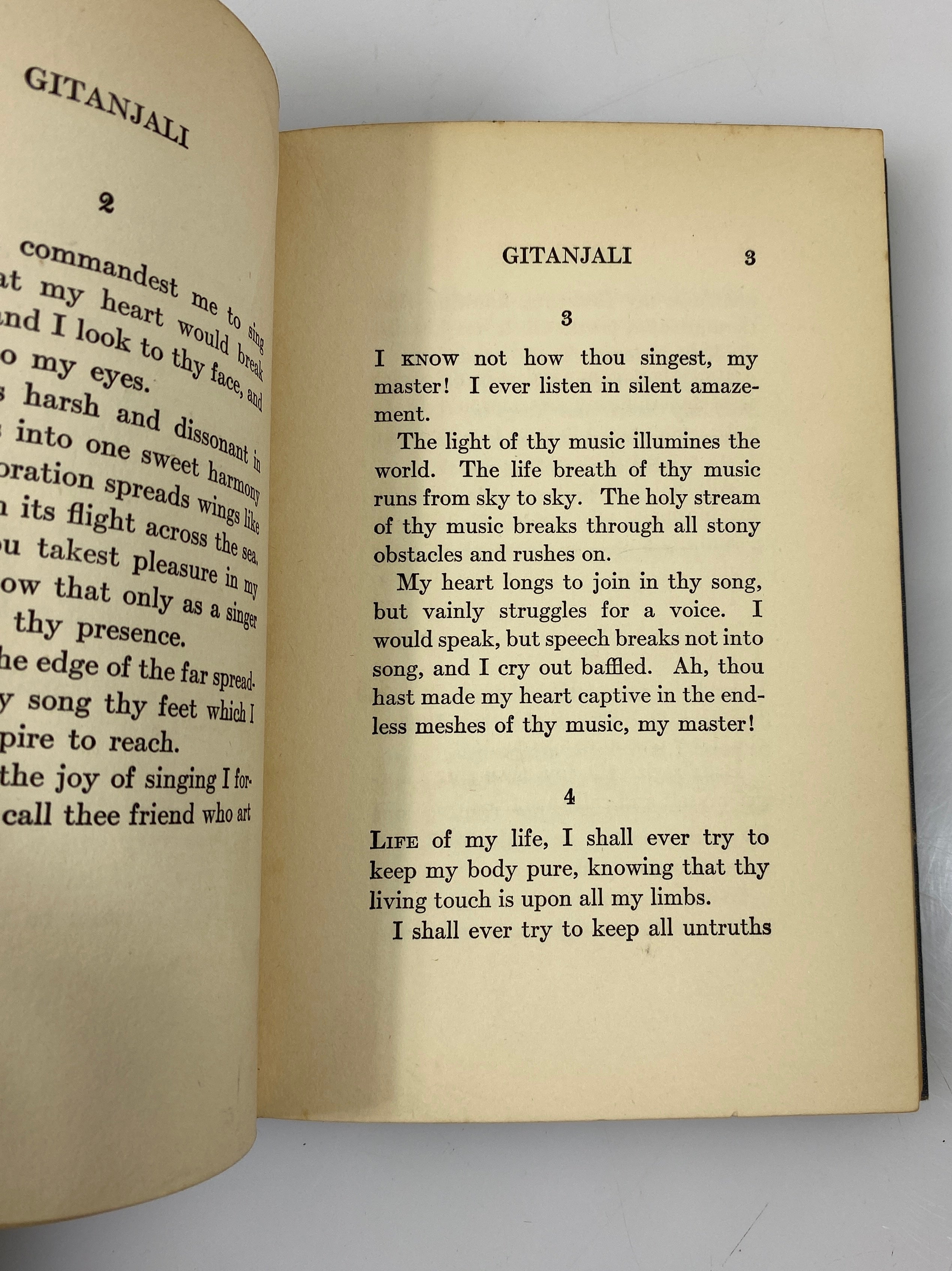 Gitanjali by Rabindranath Tagore 1916 Antique HC