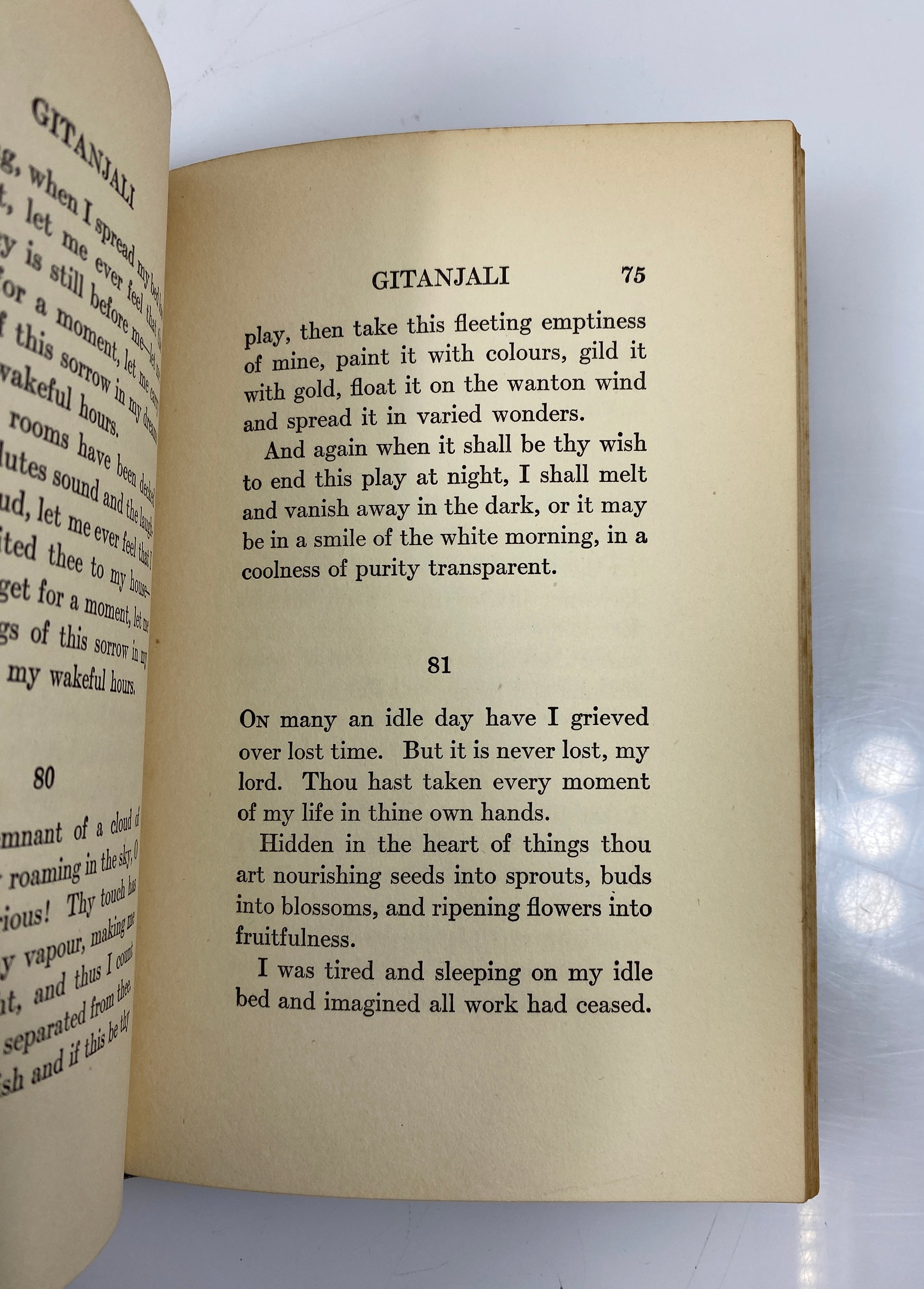 Gitanjali by Rabindranath Tagore 1916 Antique HC