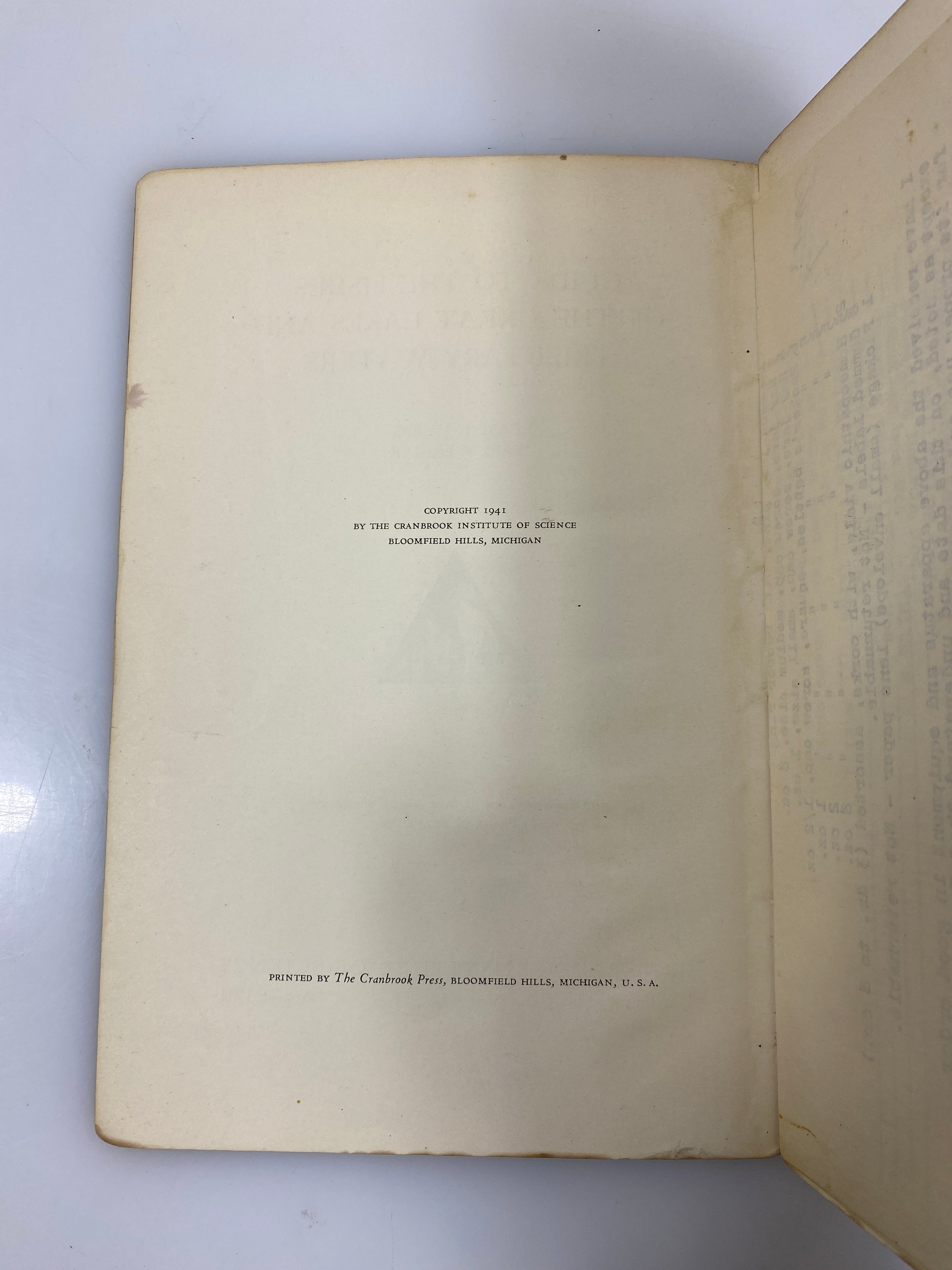 Guide to the Fishes of the Great Lakes and Tributary Waters Hubbs/Lagler 1941 SC