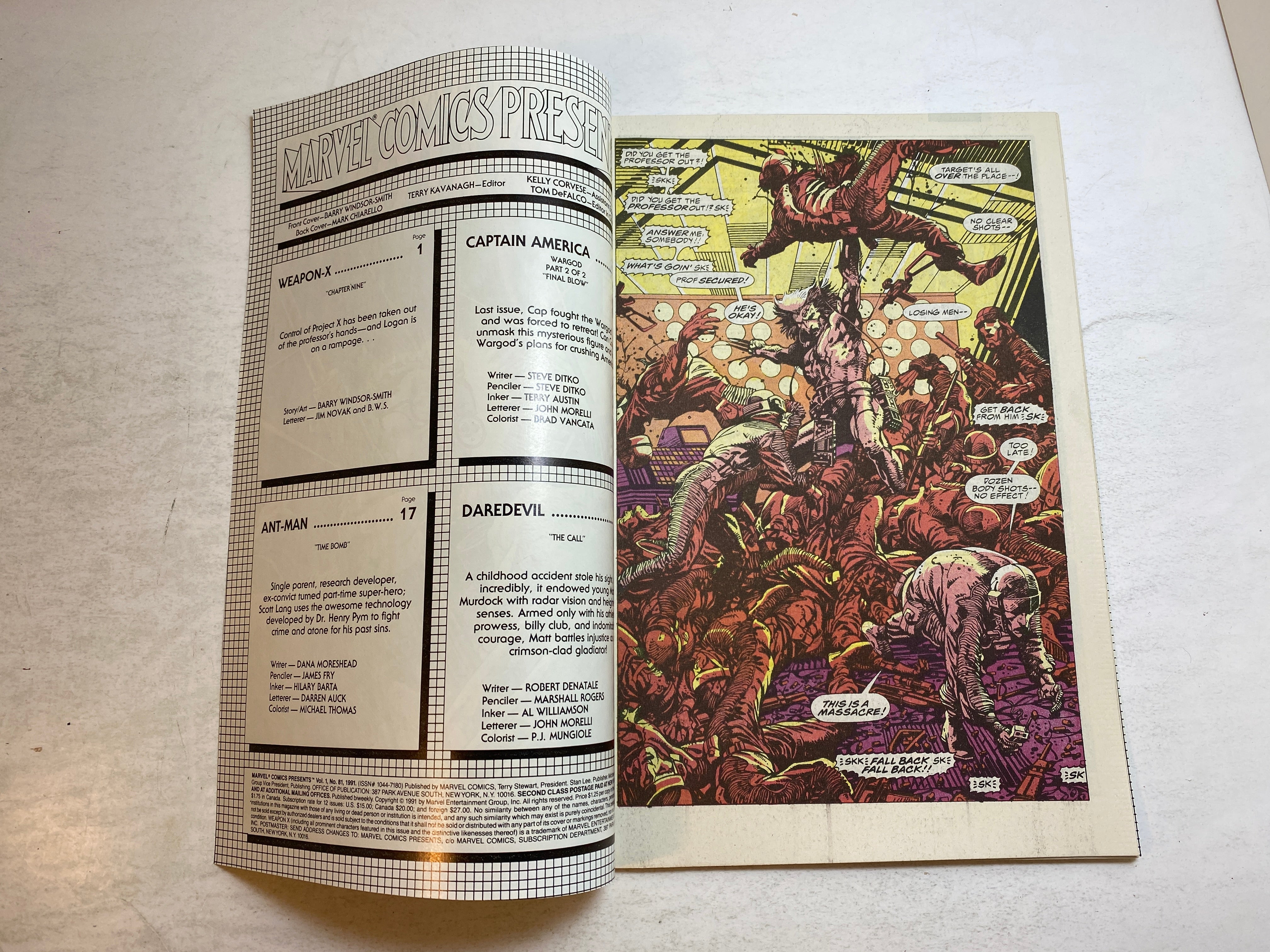 Marvel Comics Presents Wolverine Weapon X #81 1991