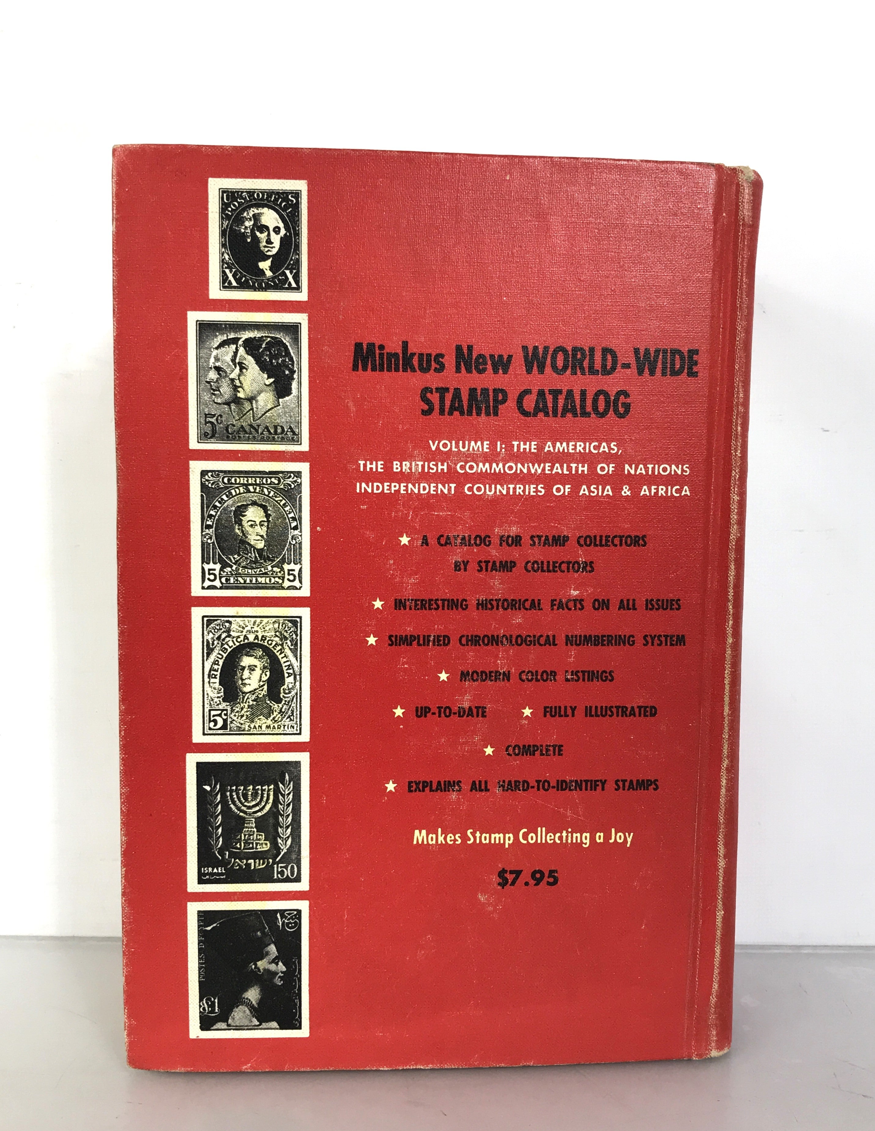 Minkus New 1968 World Wide Stamp Catalog Volume One HC