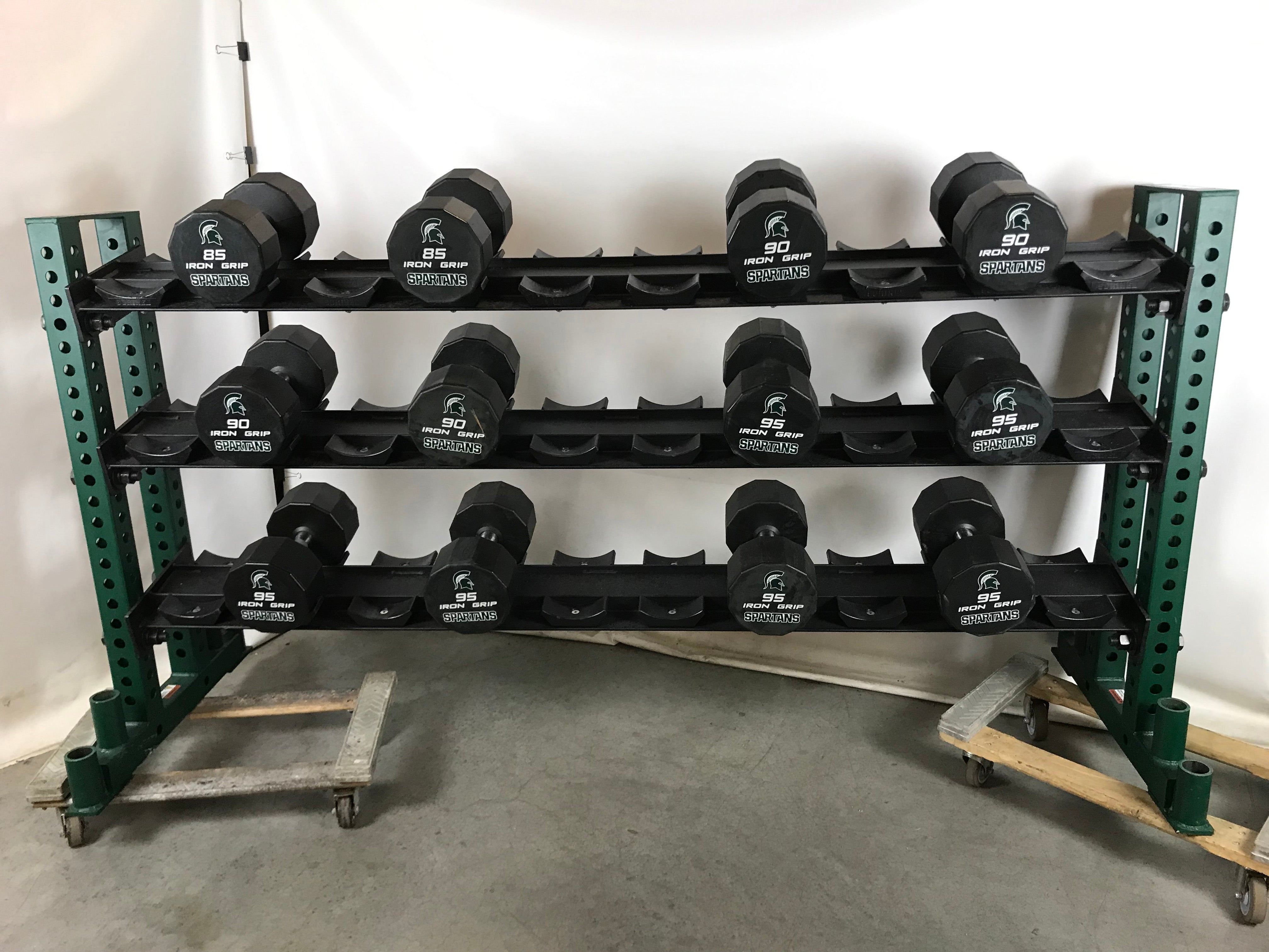 Sorinex Dumbbell Rack with Iron Grip Dumbbell Set