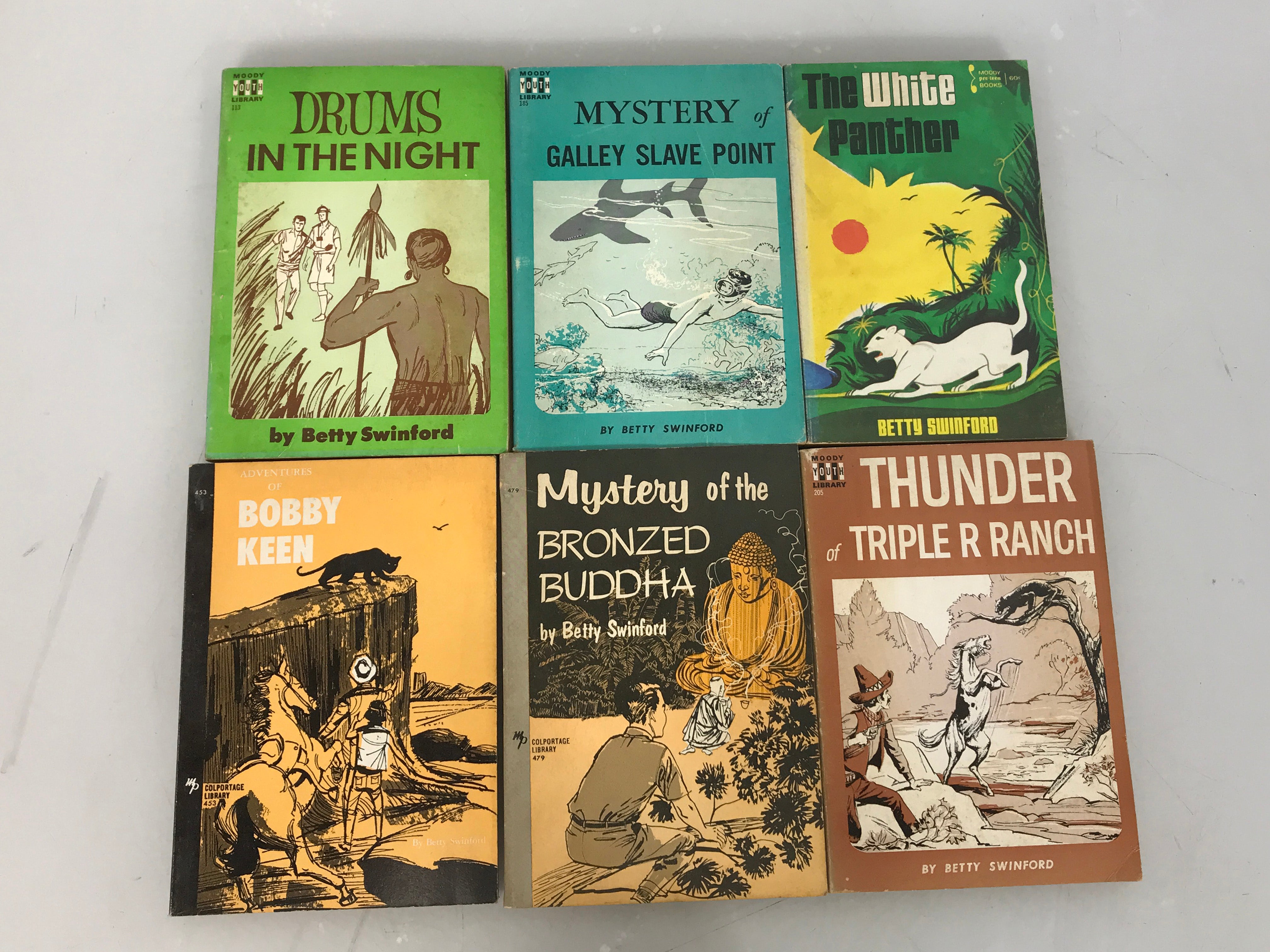 Lot of 6 Vintage Betty Swinford Books 1961-1969