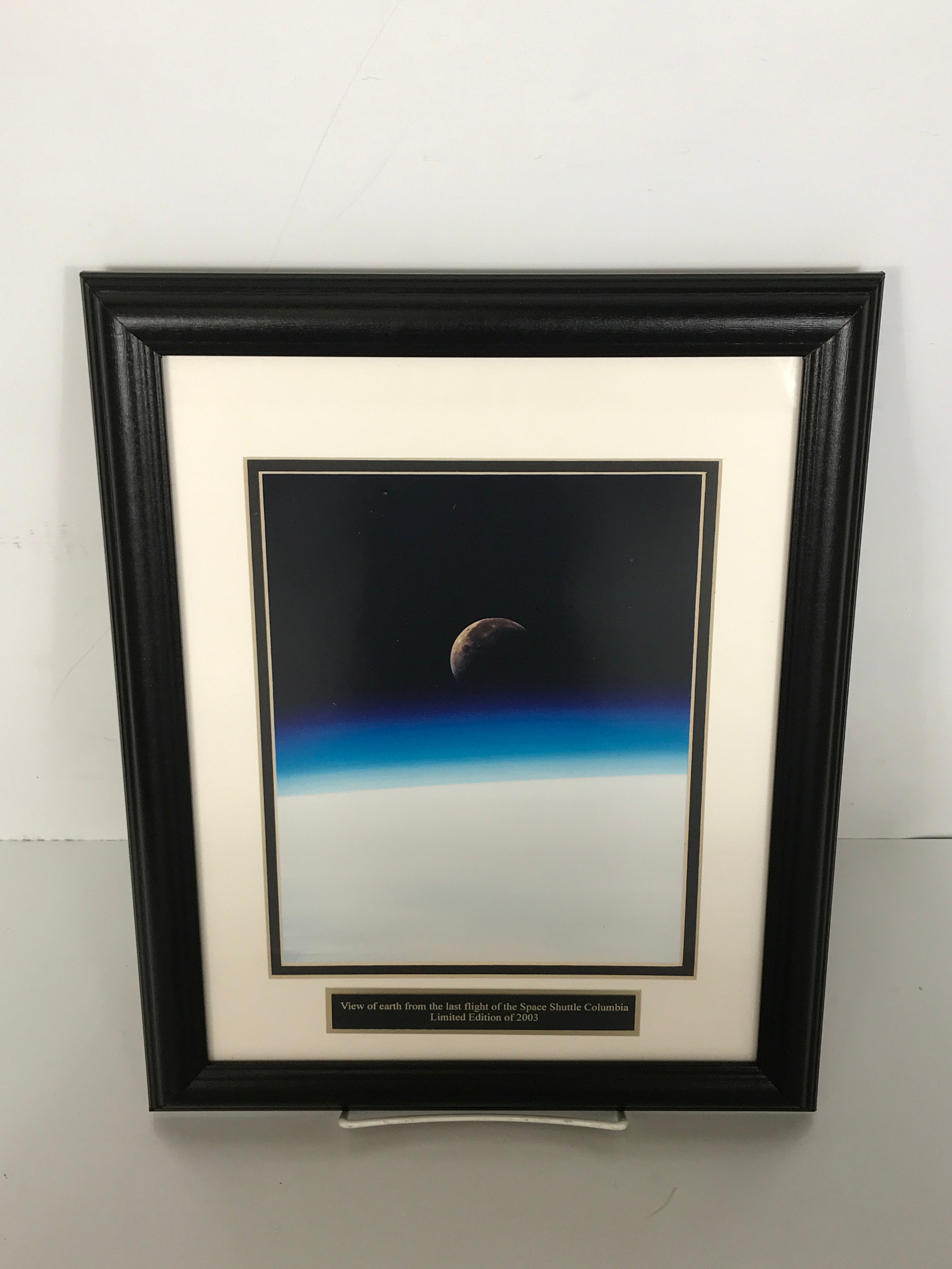 Framed Photo Limited Edition "View of Earth from Space Shuttle Columbia Last Flight"