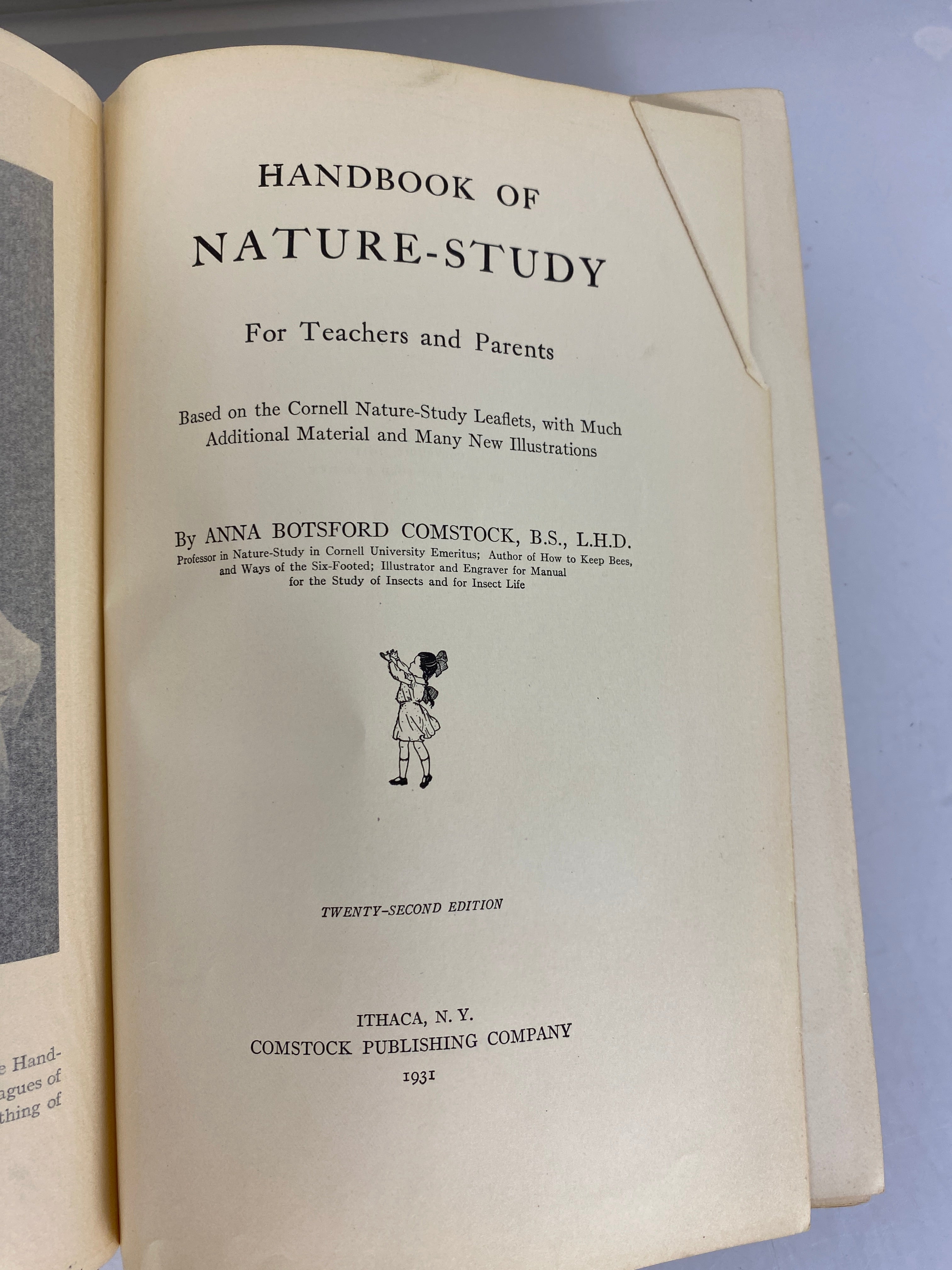 Handbook of Nature Study For Teachers and Parents Anna Botsford Comstock 1931 HC