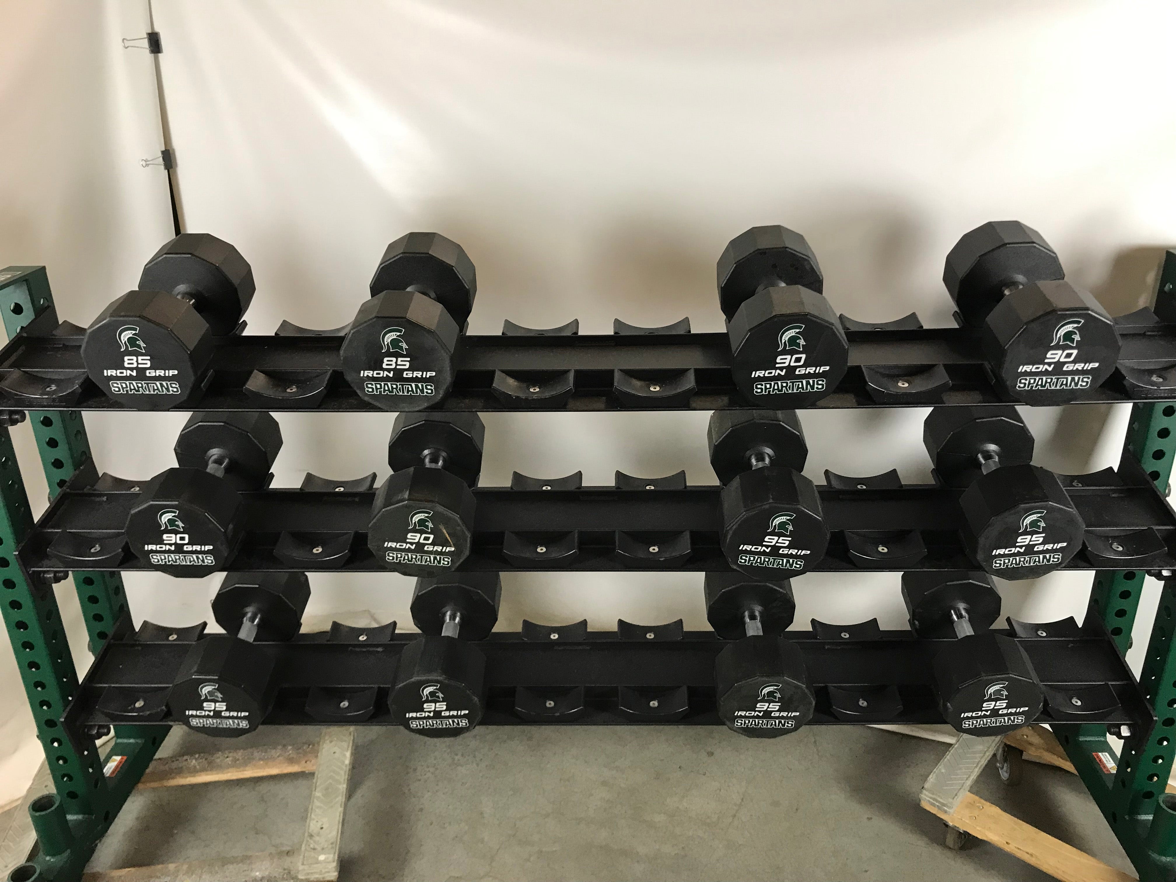 Sorinex Dumbbell Rack with Iron Grip Dumbbell Set