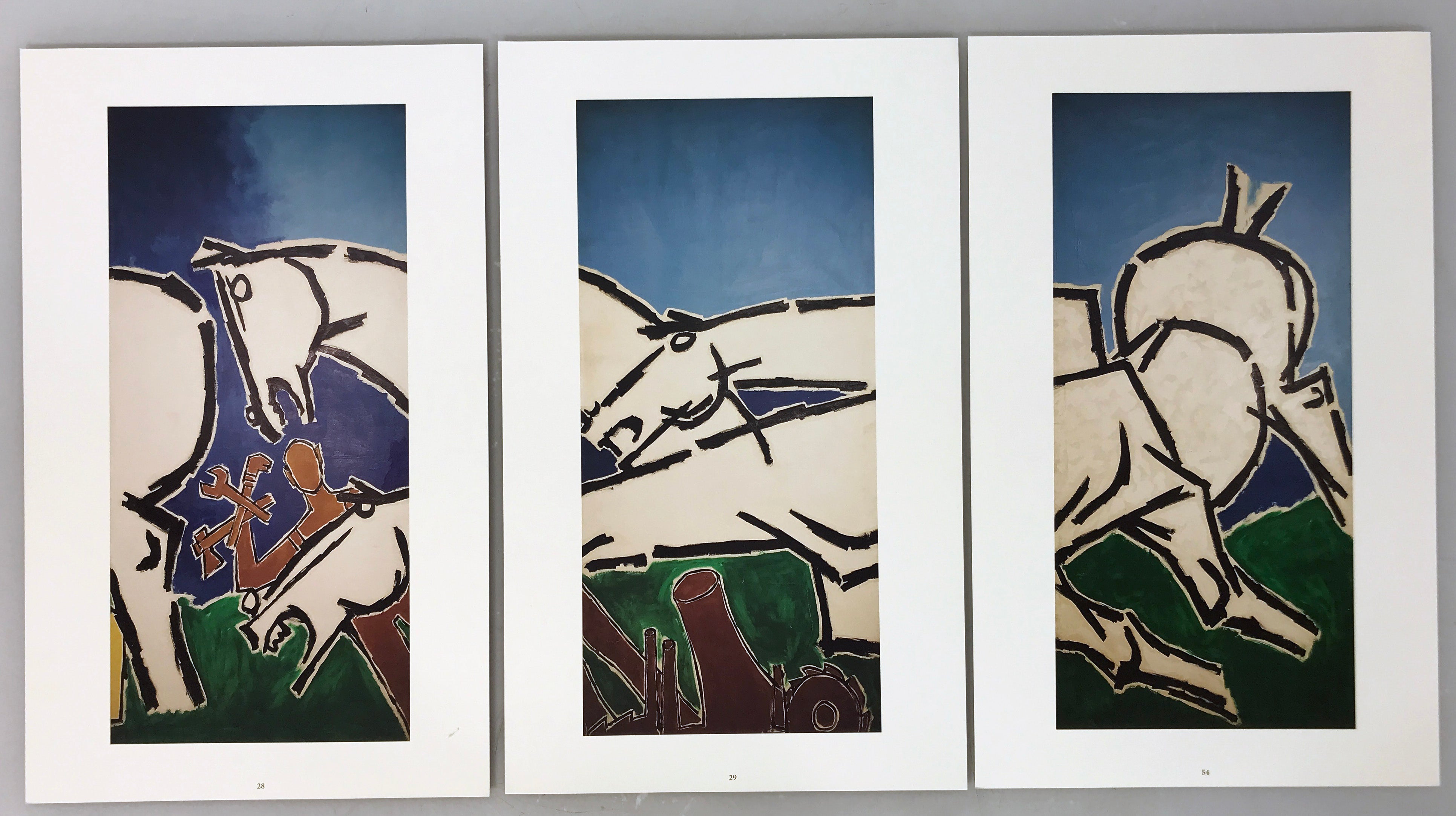 Set of Prints of MF Husain's "Lightning"