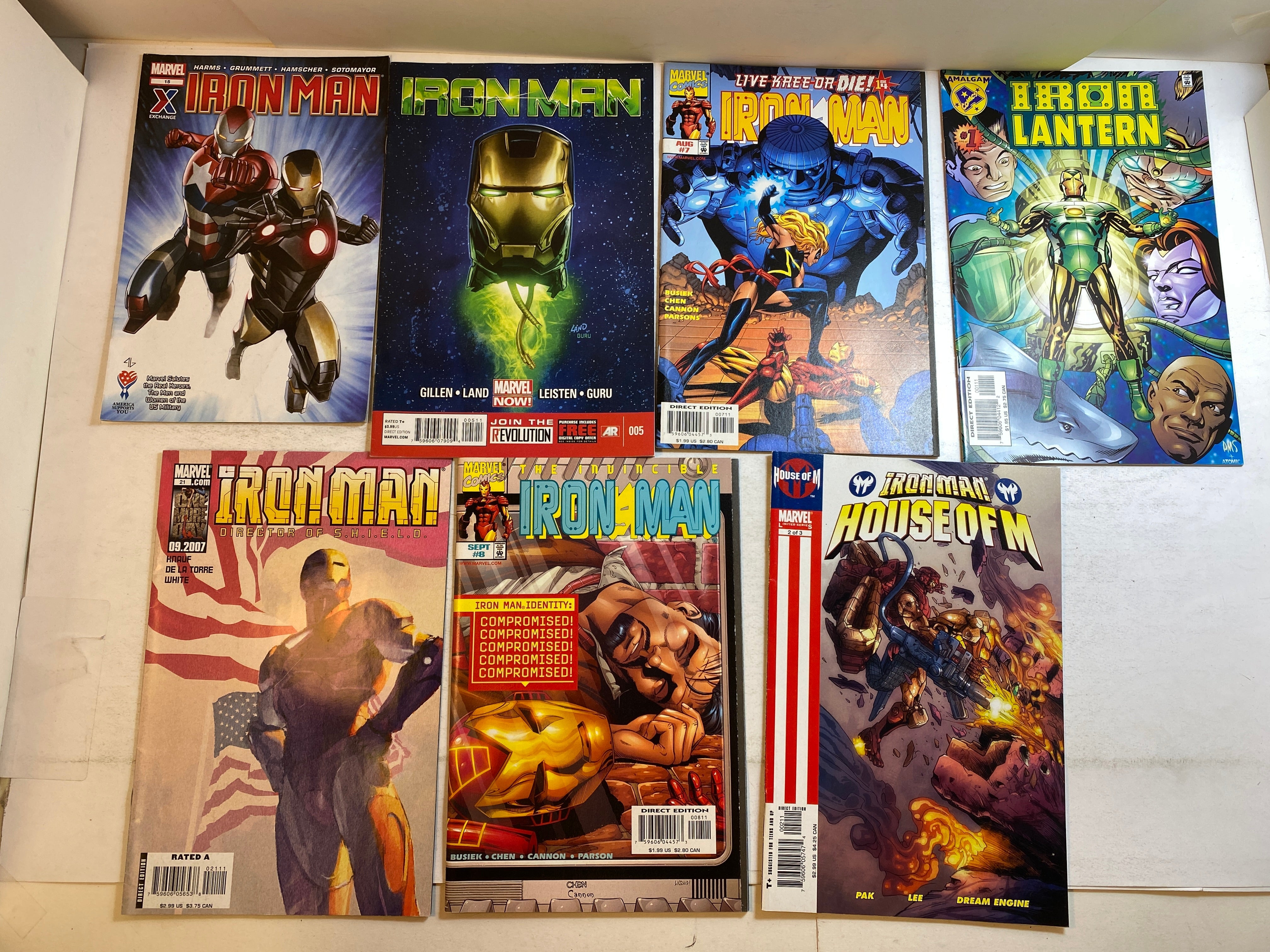 Lot of 14 Mixed Title Iron Man Comics 1989-2013